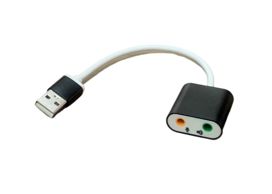 CÁP USB 2.0 -> AUDIO 7.1 AL ALLOY ĐEN