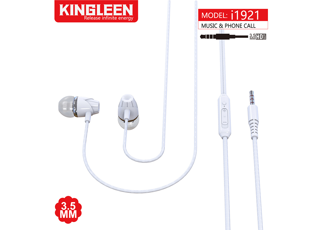 EARPHONE 1.2M KINGLEEN i1921 TRẮNG