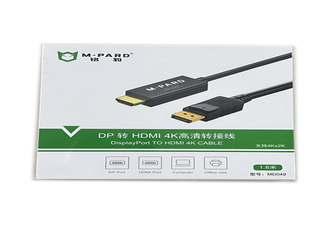CÁP DISPLAYPORT ->HDMI 1.8M (LAPTOP) M-PARD MD049