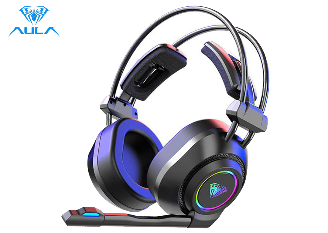 Tai nghe LED RGB Stereo USB7.1 +  MIC AULA S600