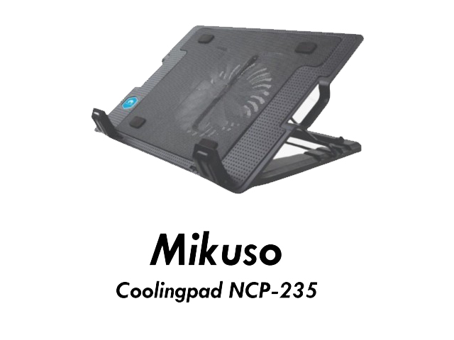 QUẠT TẢN NHIỆT LAPTOP COOLING PAD NCP-235 MÀU ĐEN MIKUSO