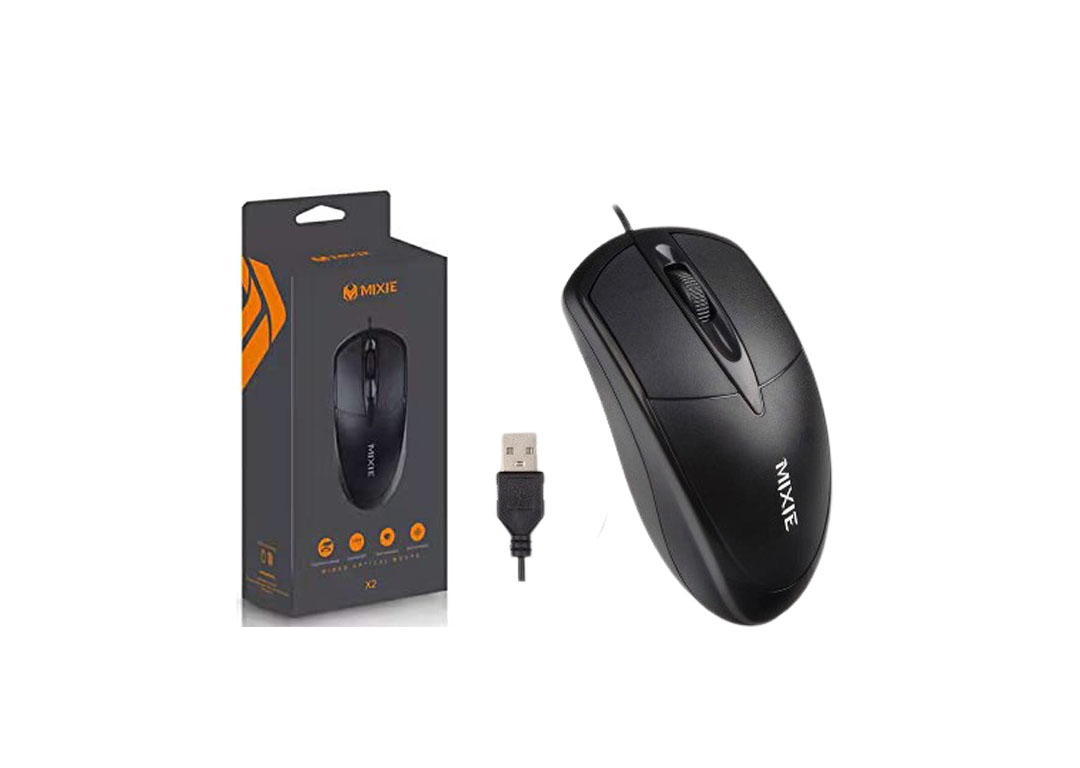 Chuột có dây màu đen MIXIE X2