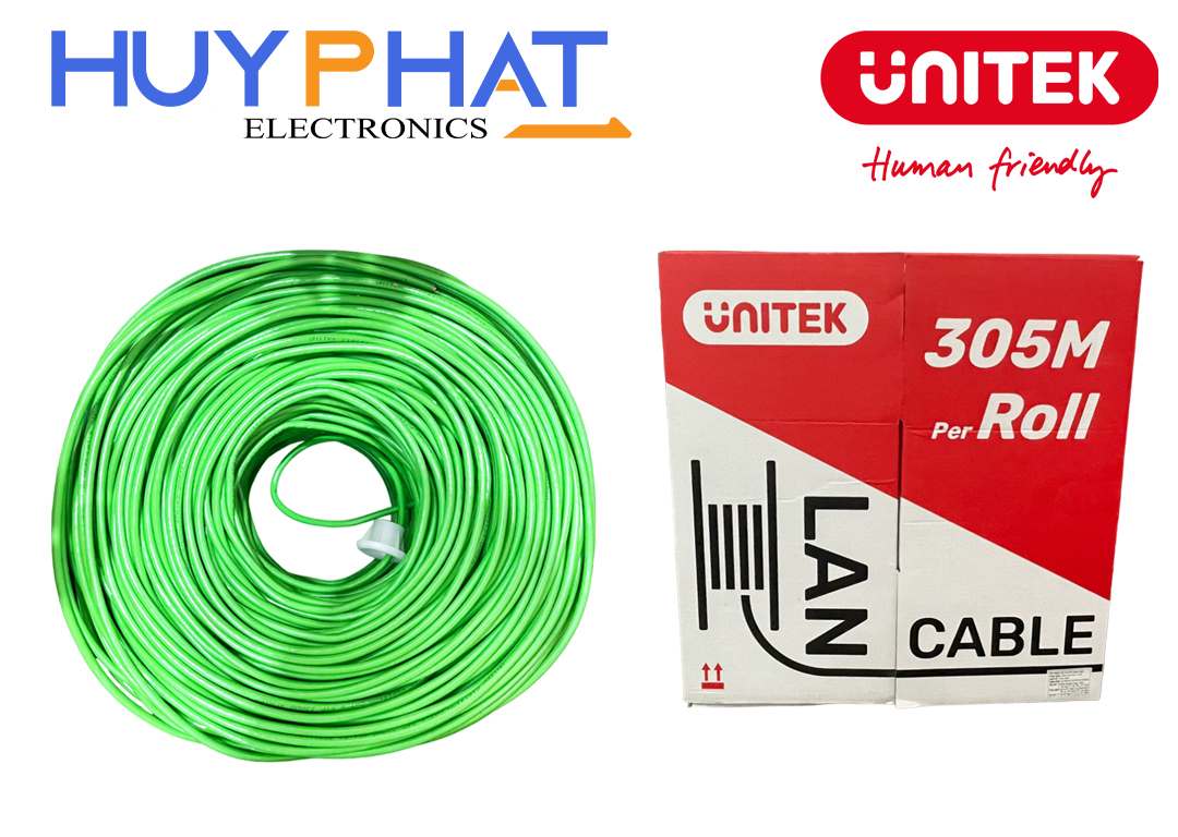 Cáp Mạng CAT6 STP Cuộn 305m UNITEK C18144AGN