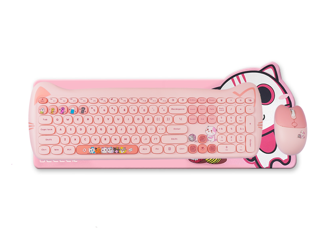 Bàn phím và chuột máy tính 2 chế độ GEEZER CAT PLUS