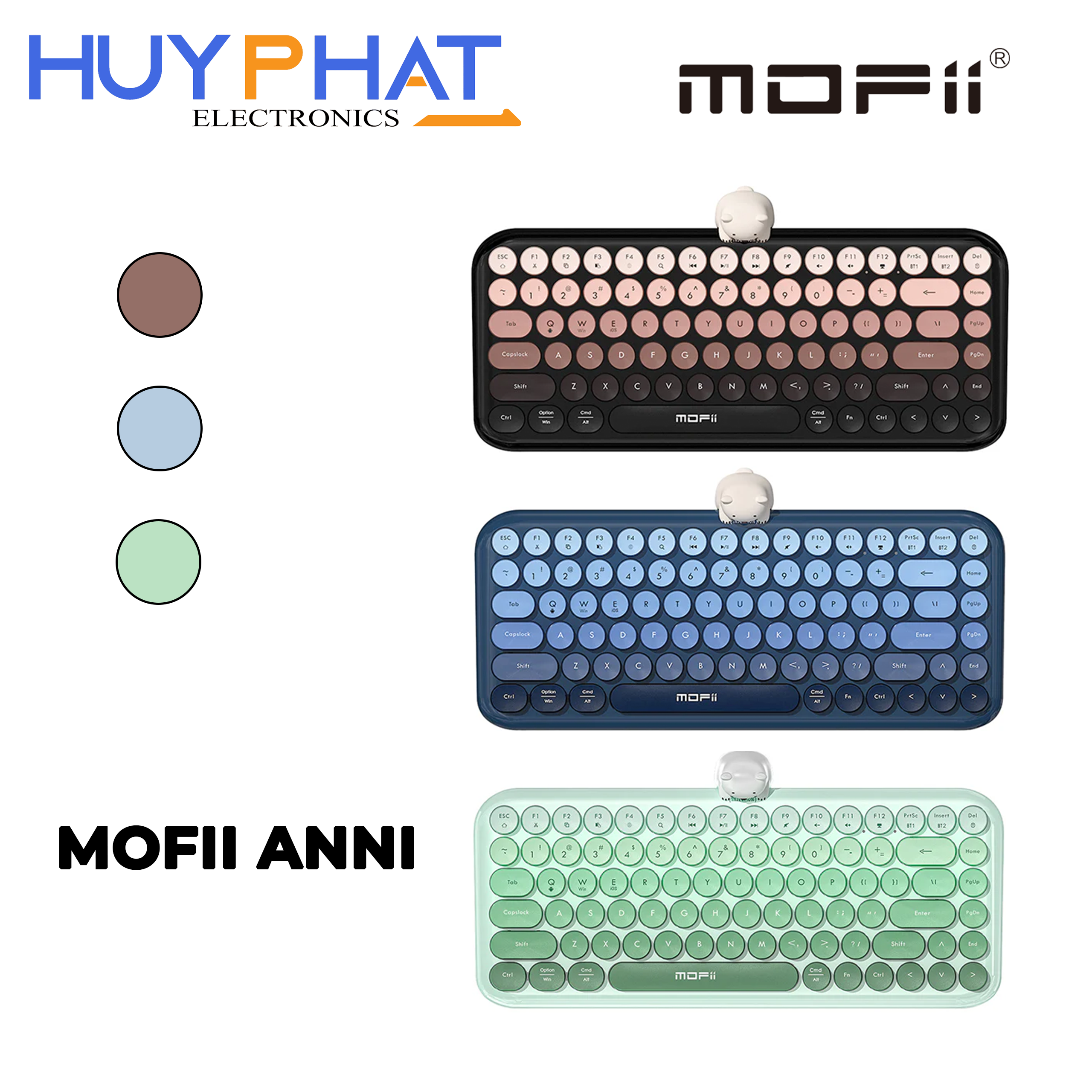 Bàn phím DualMode BT+Wireless 2.4G ANNI MOFII 53333 53340 53357