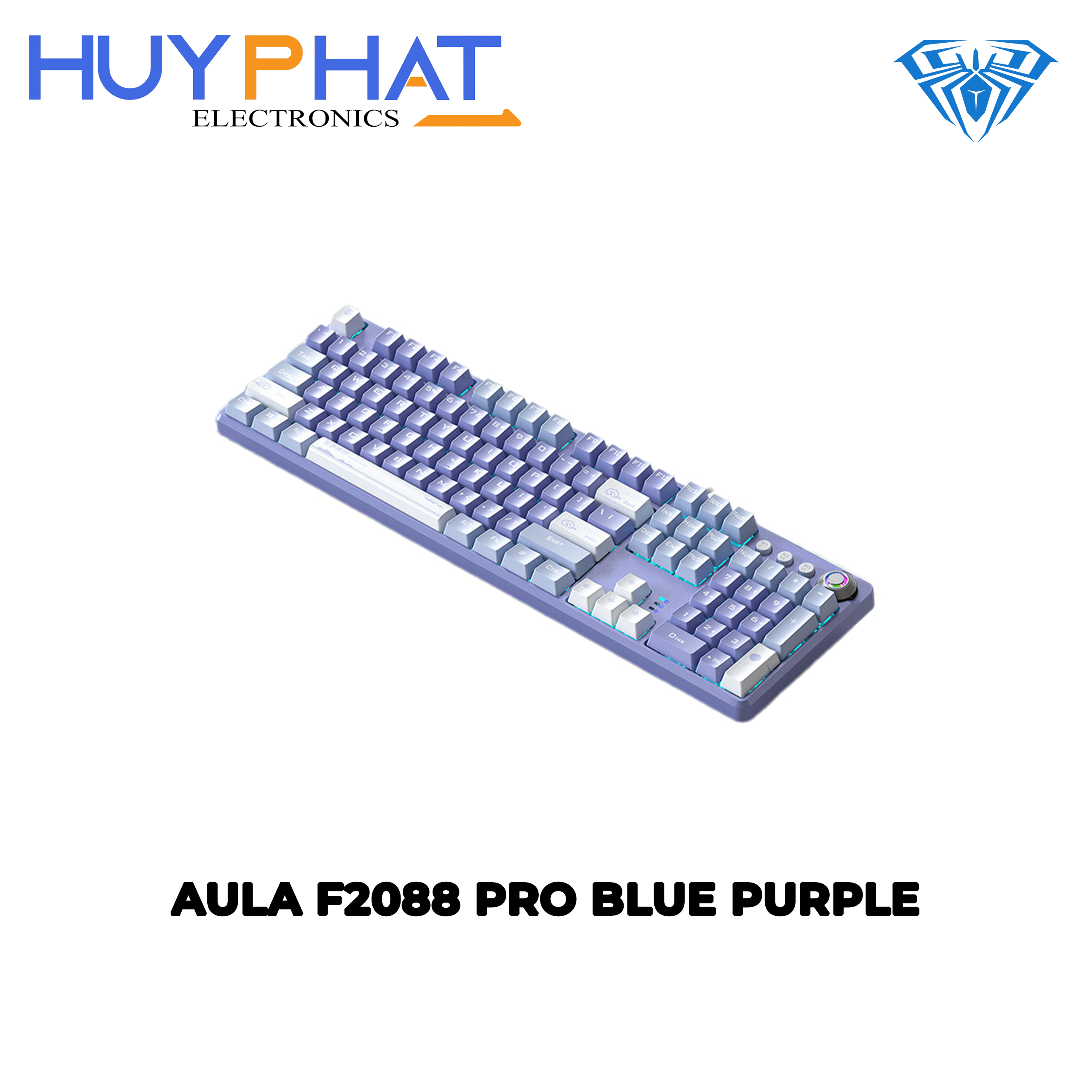 Bàn phím cơ gaming có dây  Blue Switch Purple AULA F2088 PRO