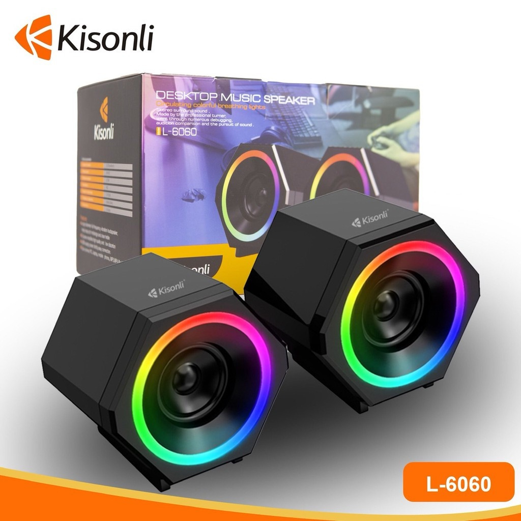 Loa 2.0 bộ 2 cái màu đen KISONLI L-6060