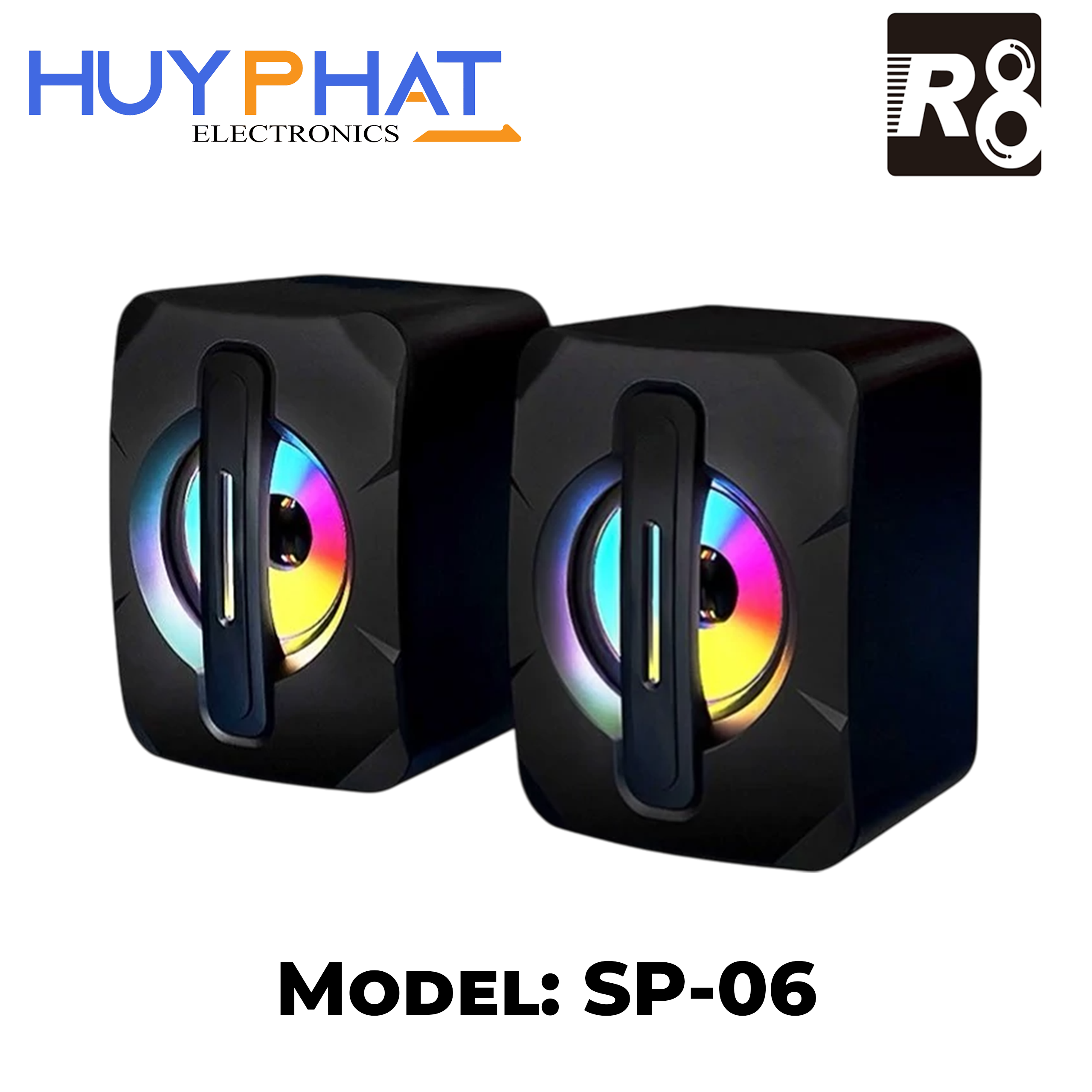 Loa vi tính USB 2.0  + 3.5MM 2.0 R8 SP-06