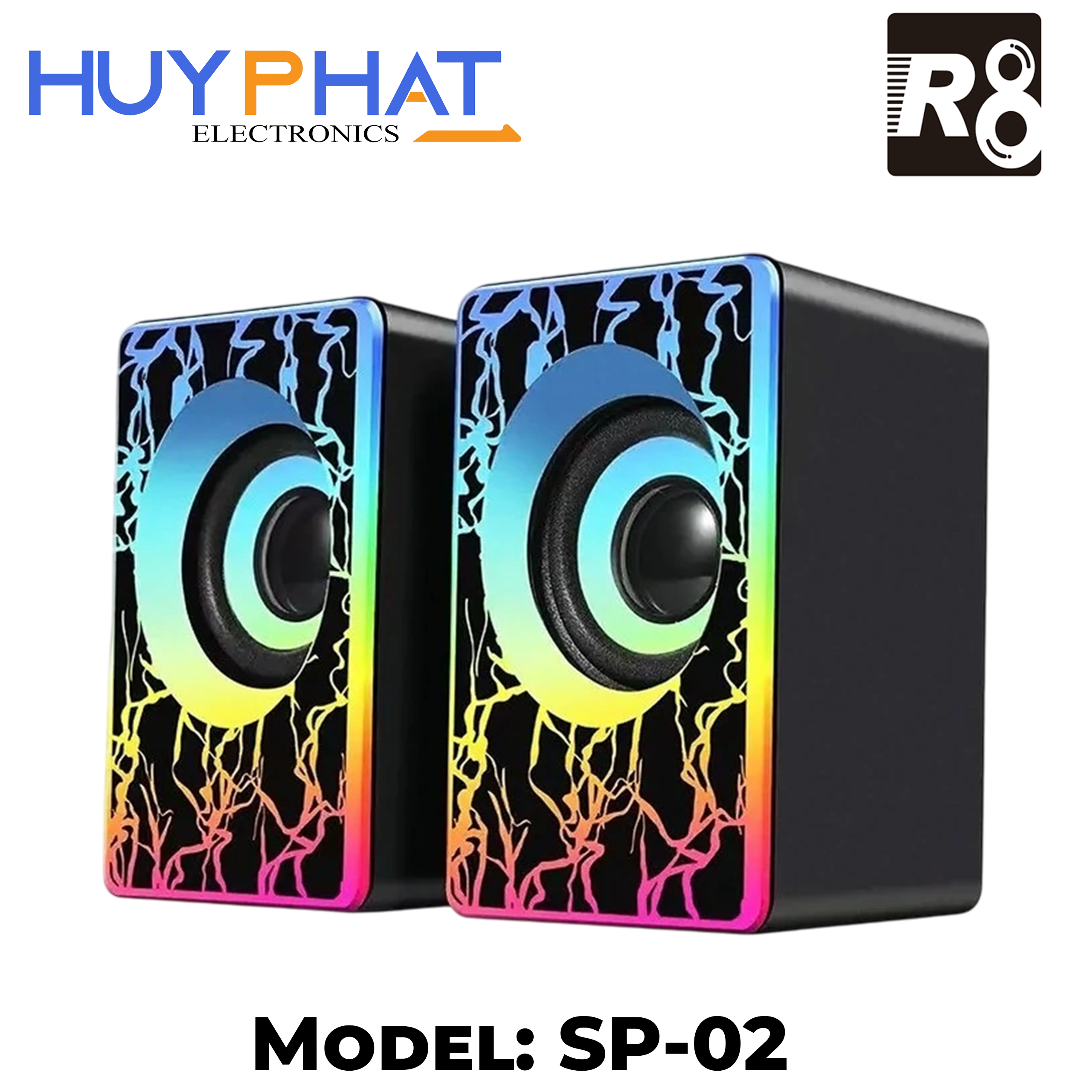 Loa vi tính USB 2.0 + 3.5MM R8 SP-02