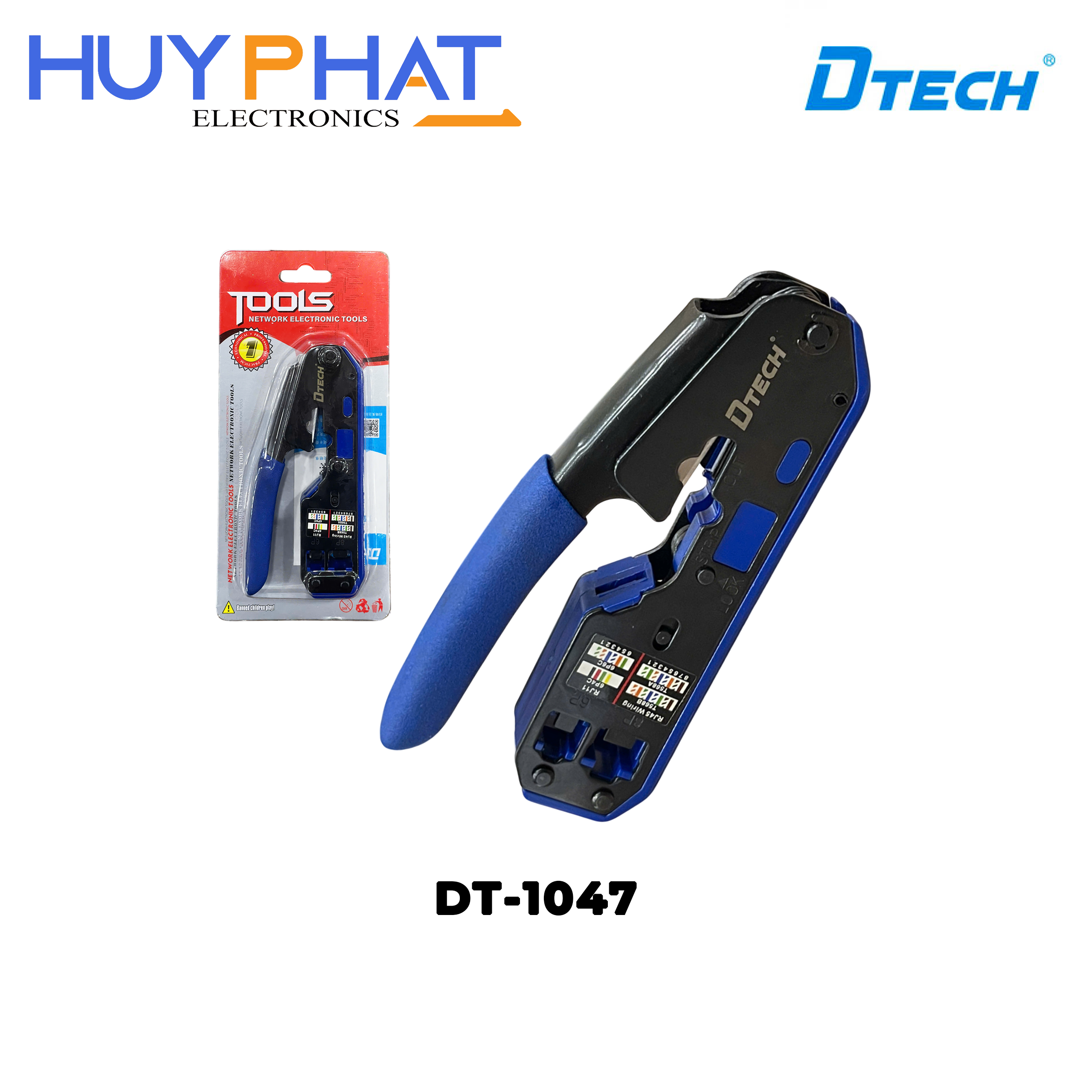 Kìm cắt cáp mạng đa năng DTECH DT-1047