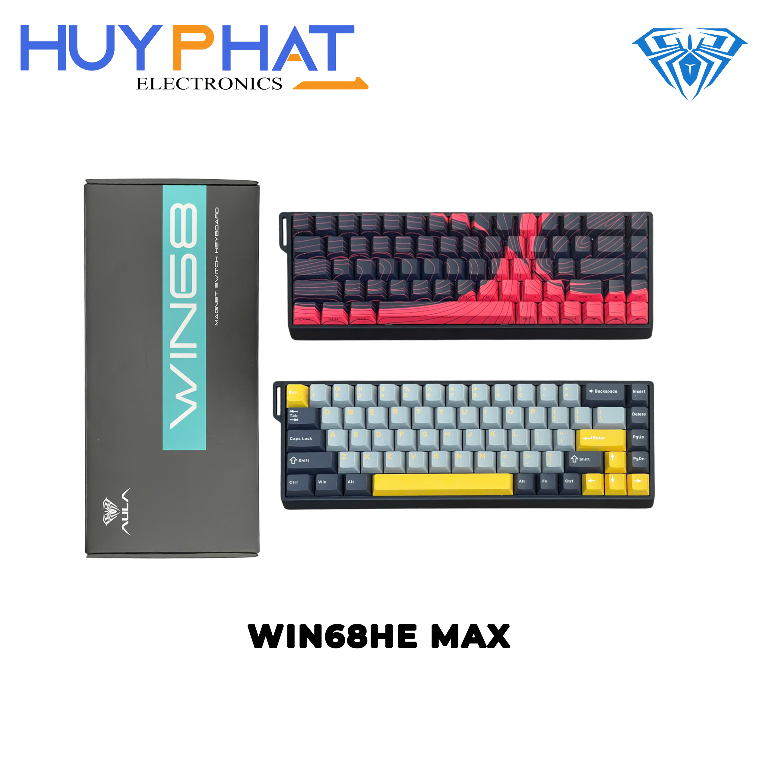 Bàn phím cơ mini có dây Switch nam châm AULA WIN68HE MAX EDITION