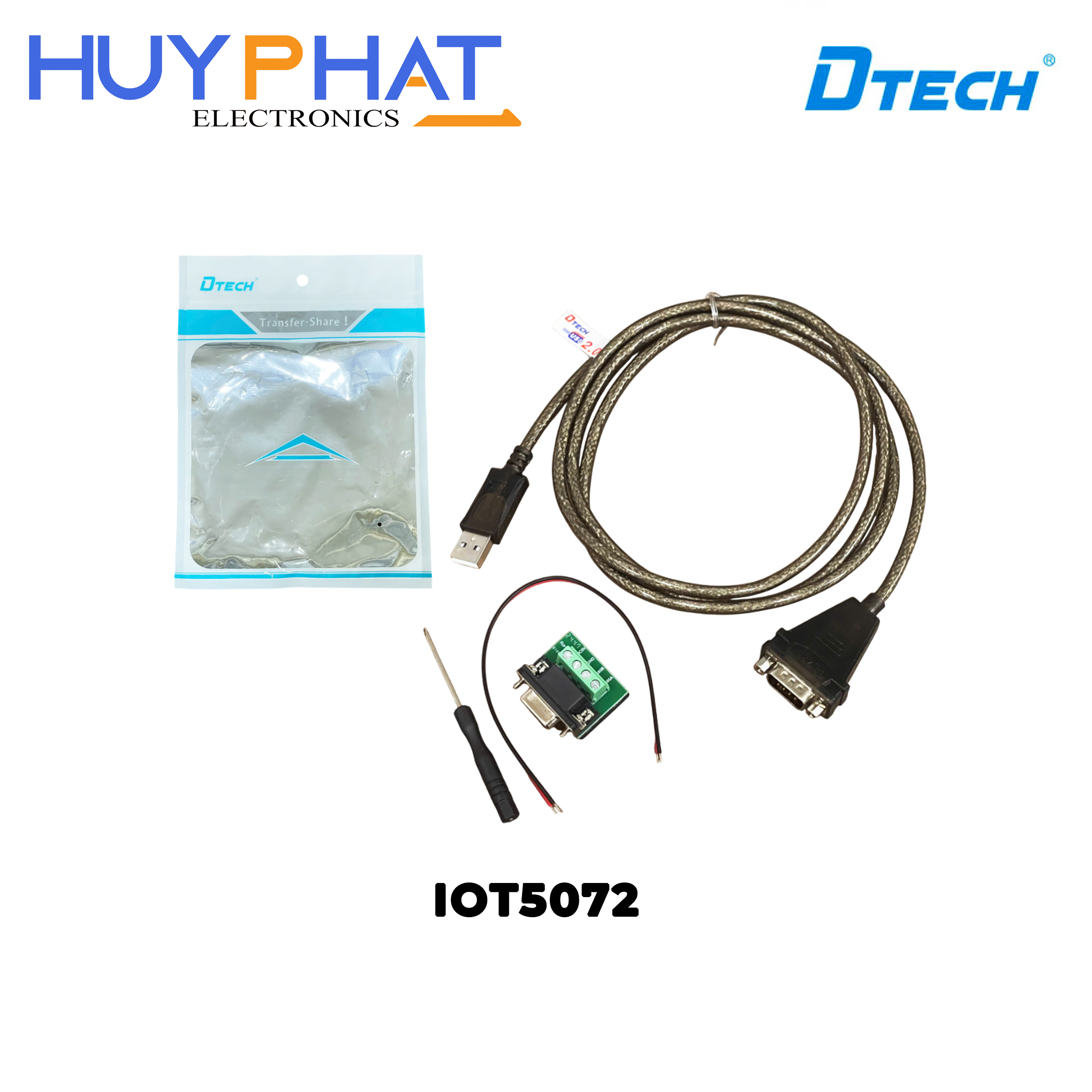 Cáp USB -> RS485 dài 1.5M DTECH IOT5072