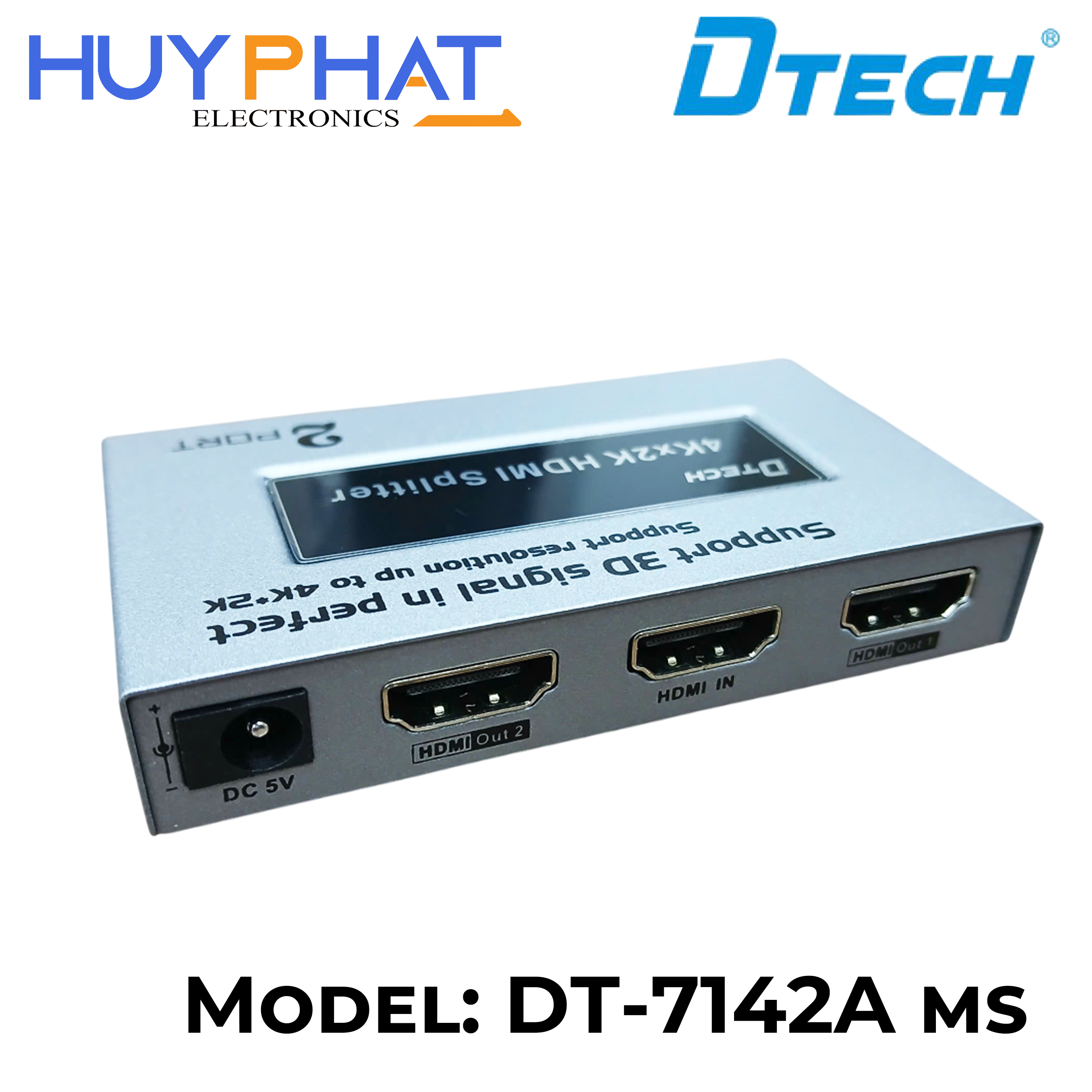 Bộ chia HDM I1 ra 2 Dtech DT-7142A MS