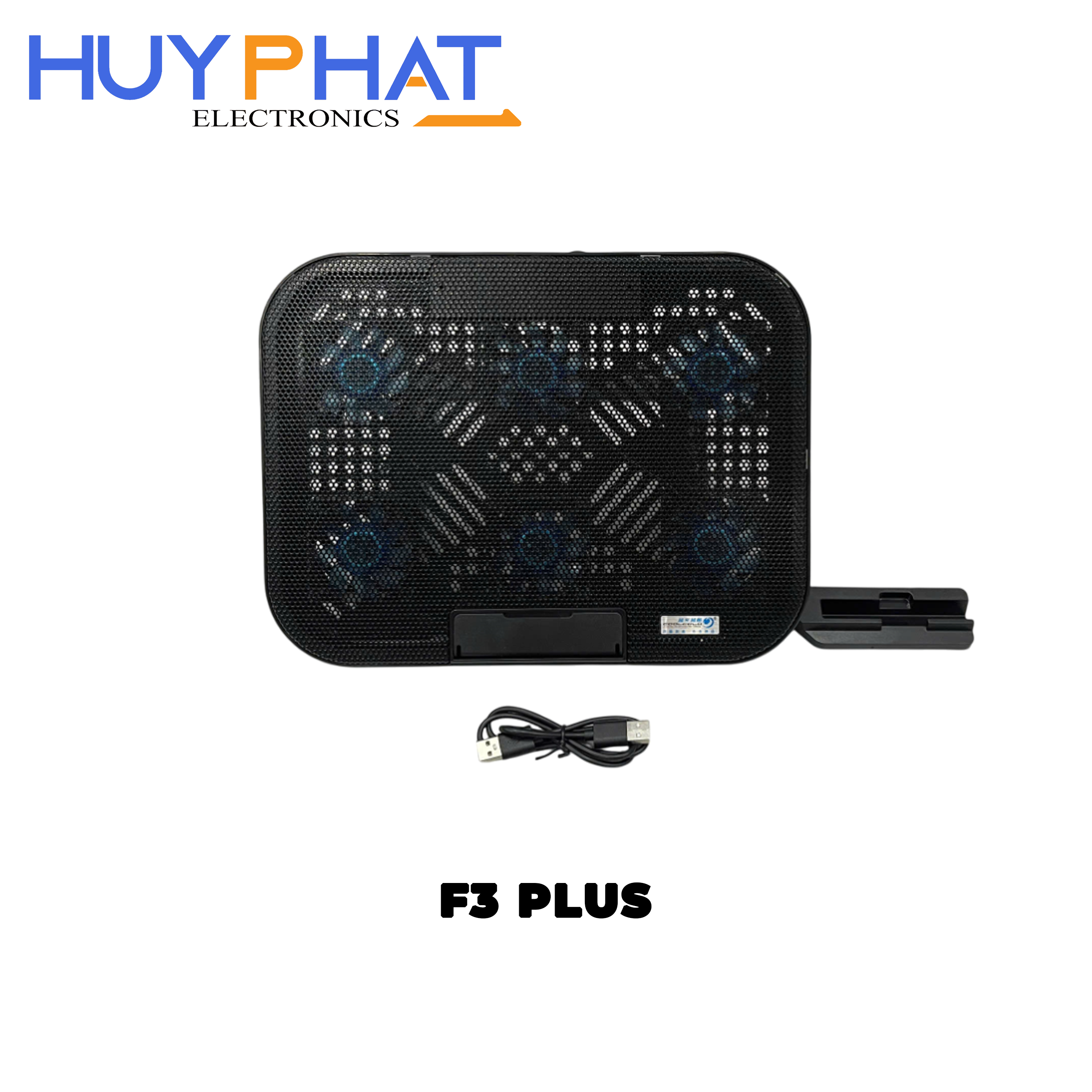 Fan NB 13inch 6Fan RGB kèm giá đỡ điện thoại COOLCOLD F3 PLUS