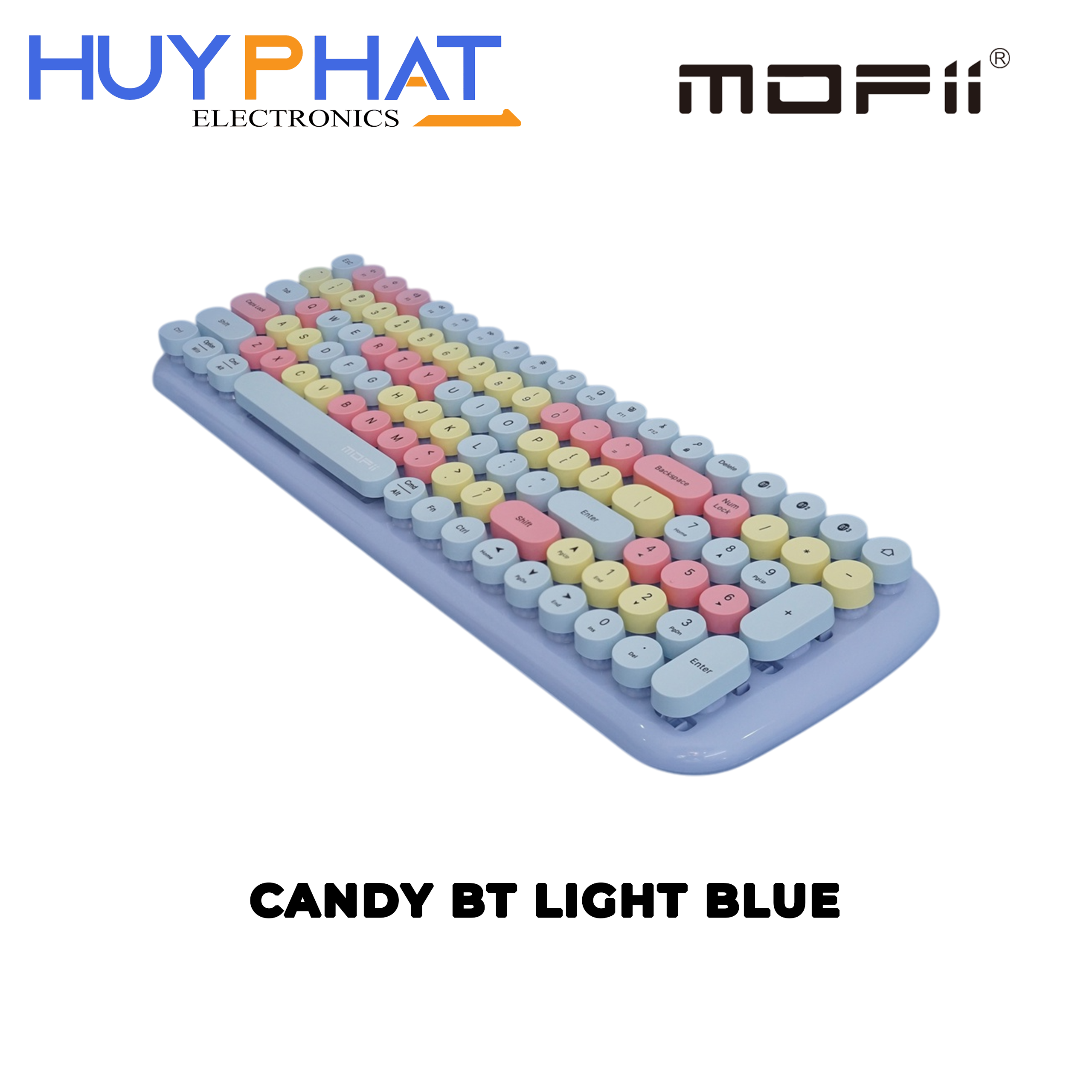 Bàn phím không dây BT màu xanh nhạt MOFII CANDY BT