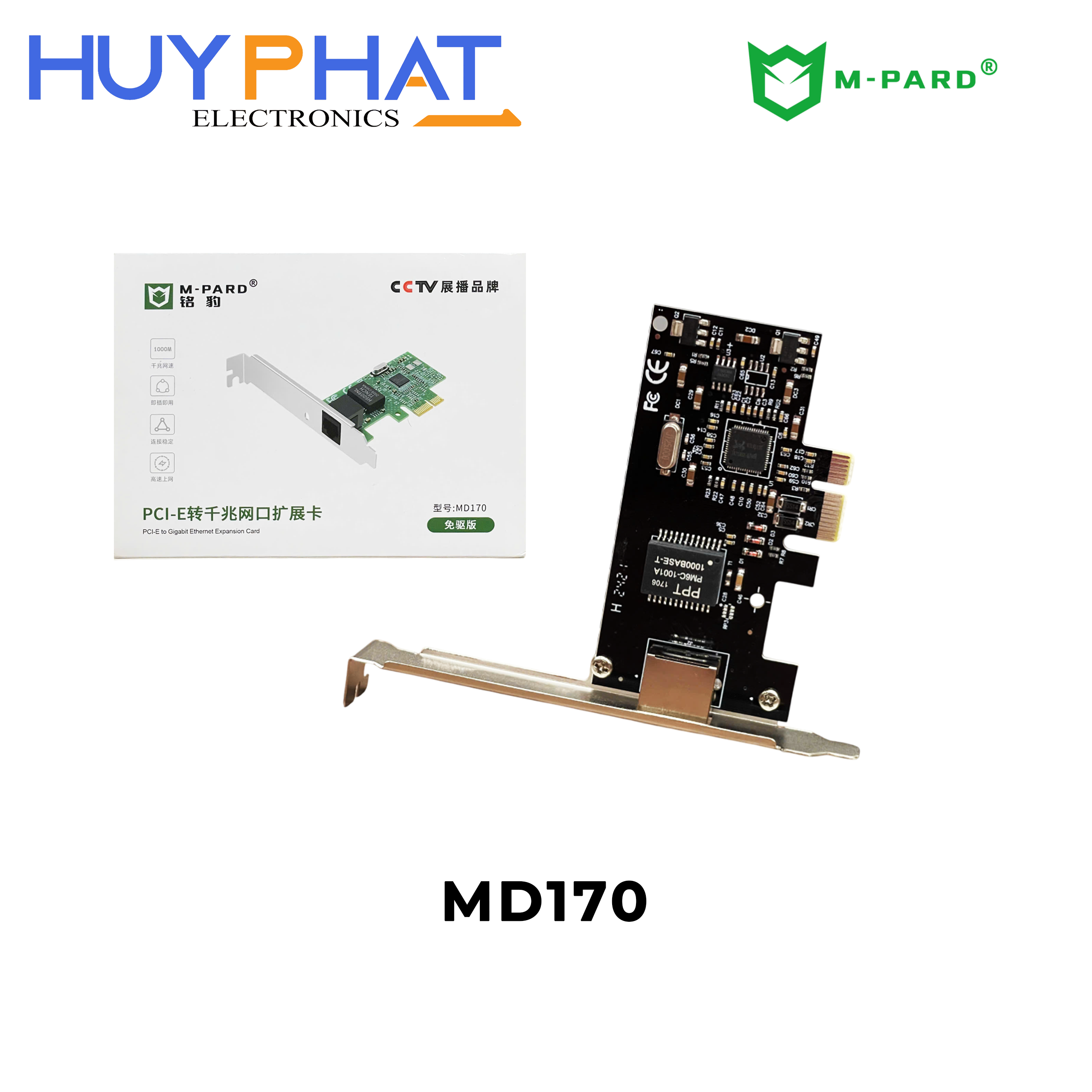 Card PCIe -> LAN 1000Mbps M-PARD MD170
