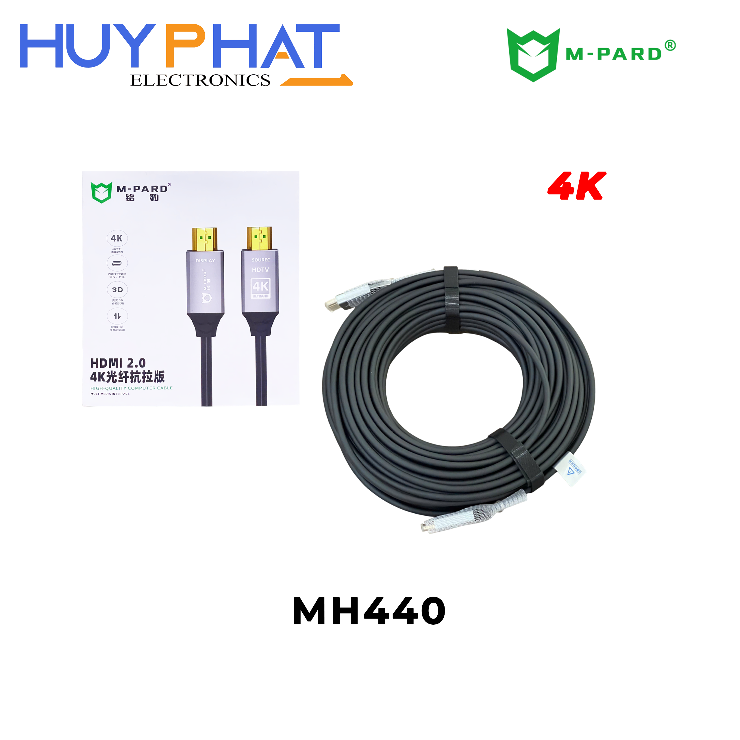 Cáp HDMI 2.0 4K@60Hz dài 30M M-PARD MH440