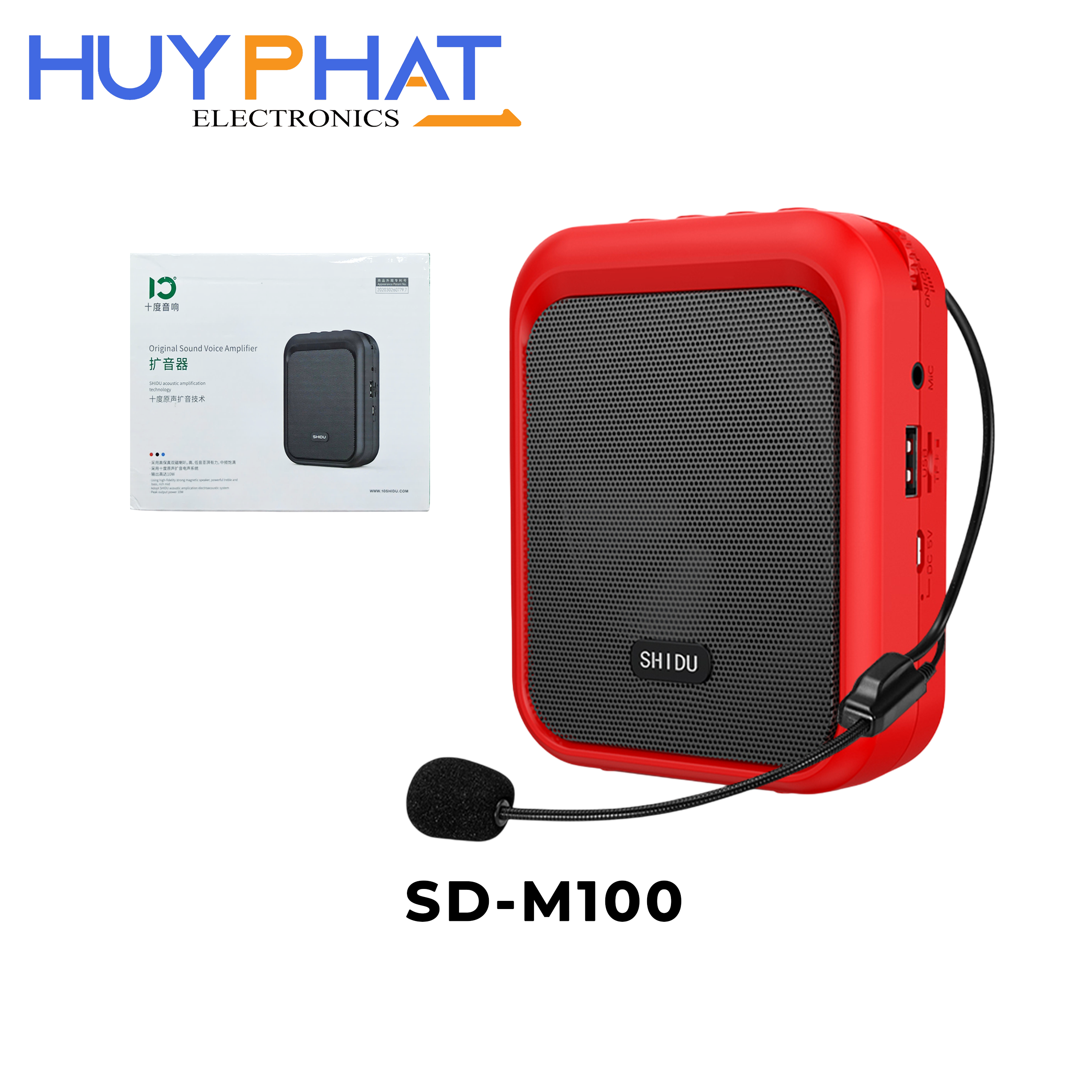 Loa Âm Thanh 10W Mini Bộ Khuếch Đại Giọng Nói Di Động SD-M100 SHIDU