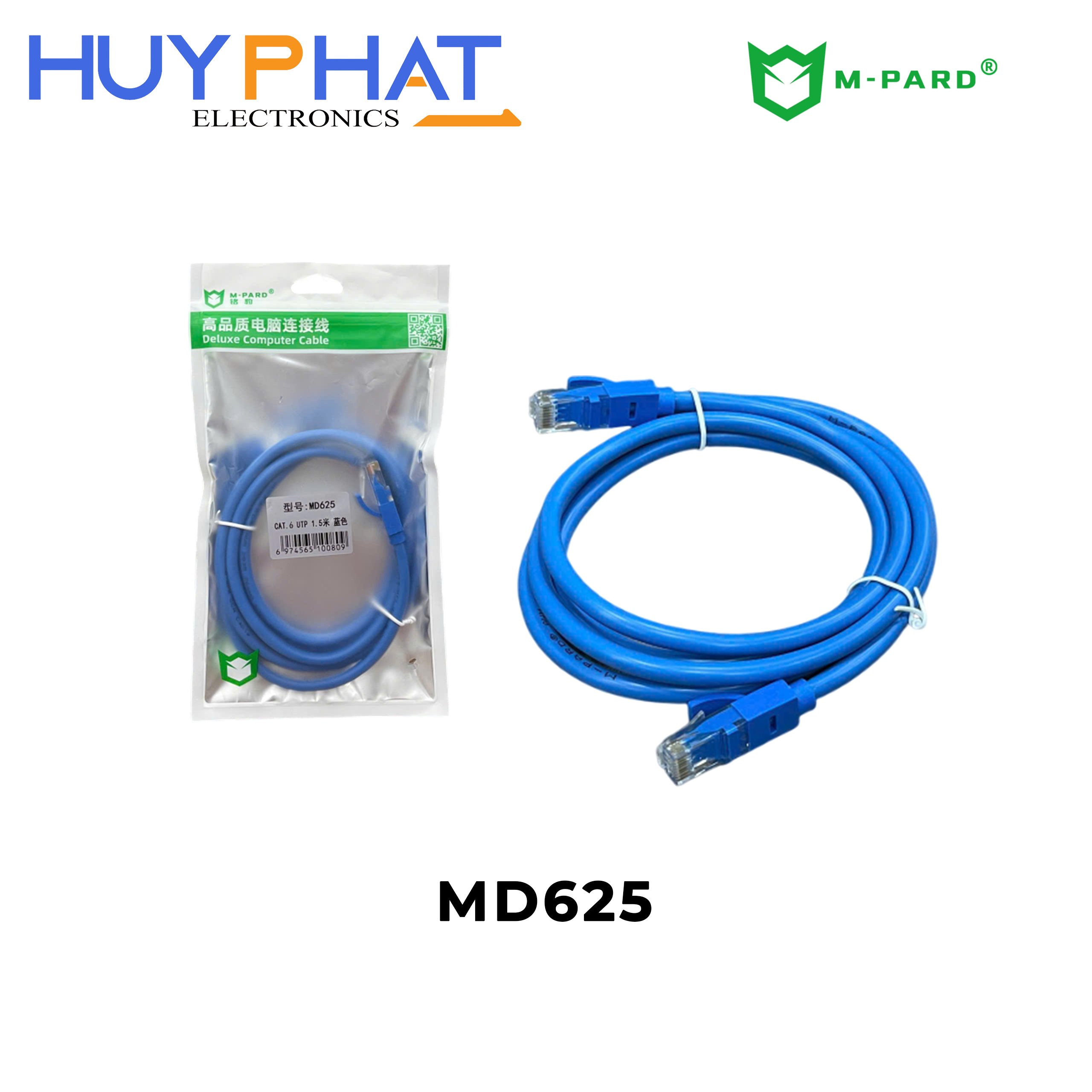 Cáp CAT6 UTP dài 1.5M Blue M-PARD MD625