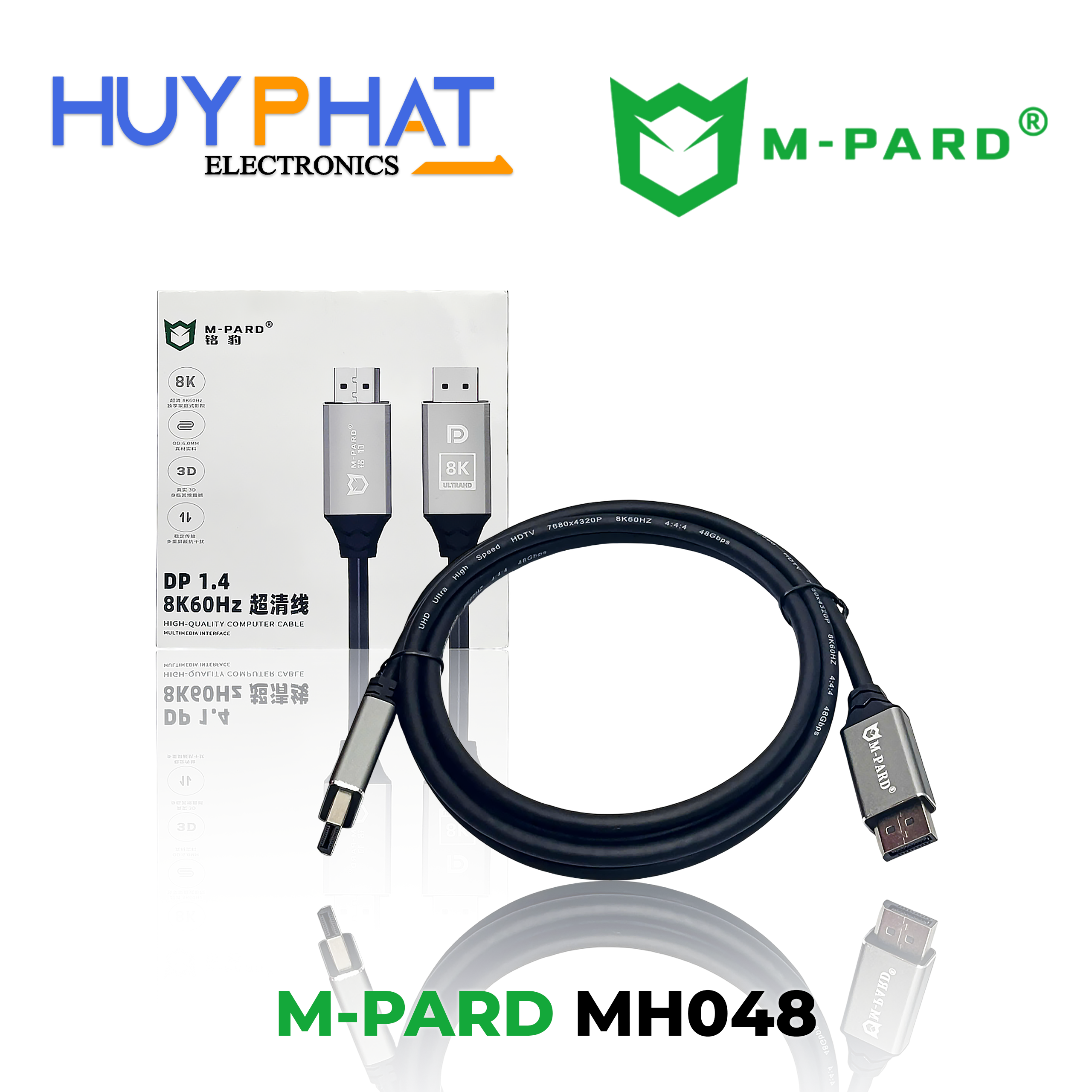 Cáp DP 1.4 8K@60Hz dài 2m M-PARD MH048