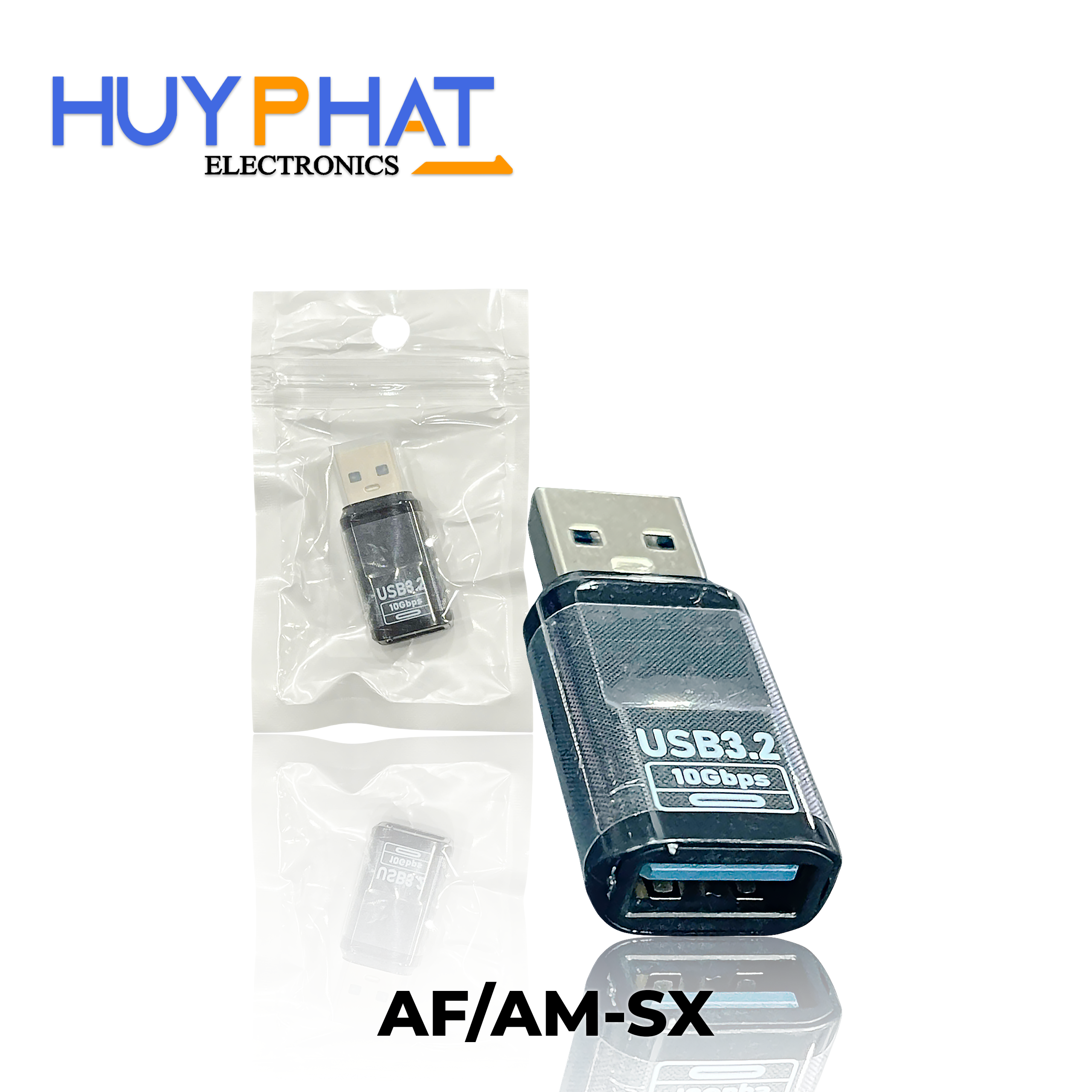 Đầu đổi USB3.2 M -> USB3.2 F có màn hình hiển thị thông số AF/AM-SX