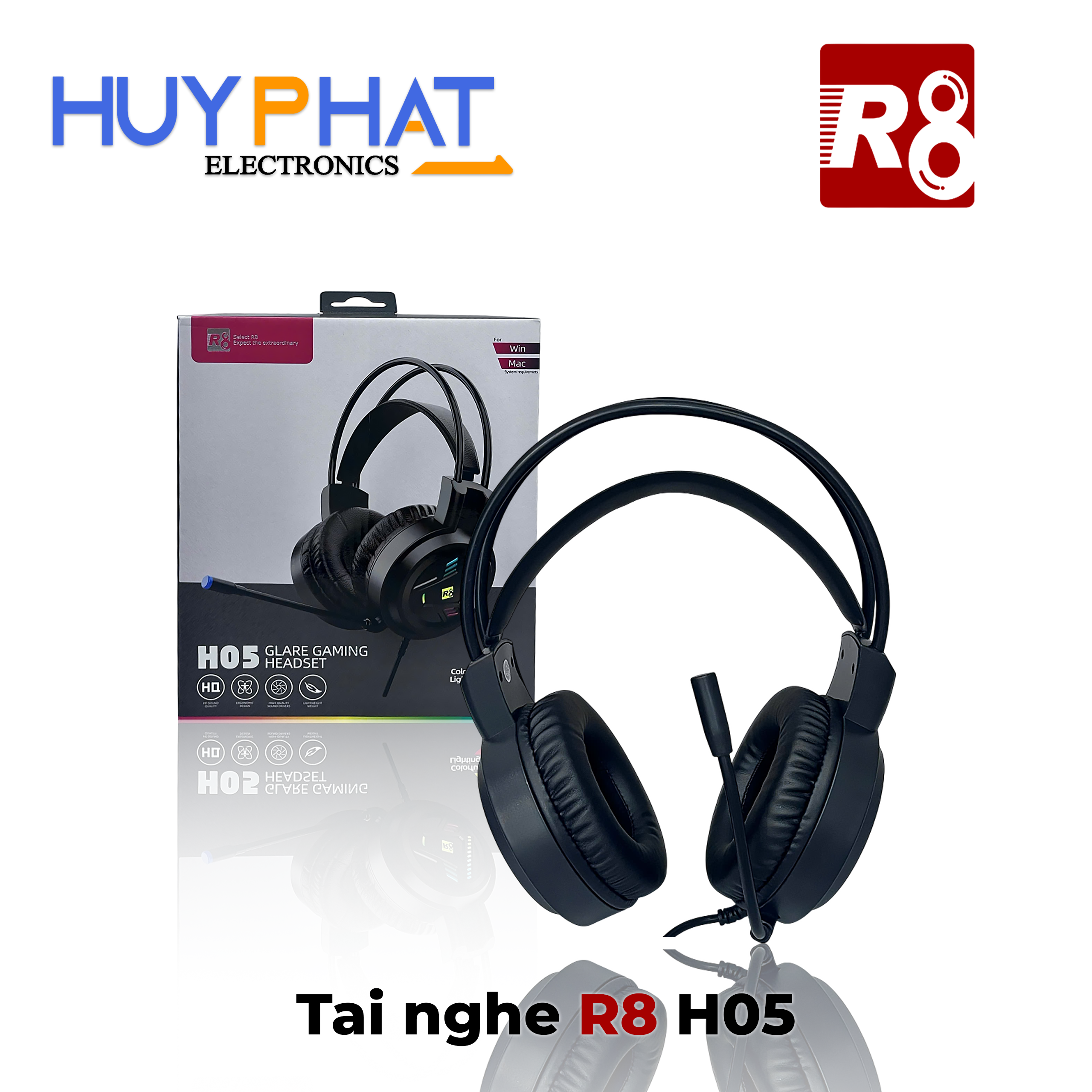 Tai nghe có dây USB LED R8 H05