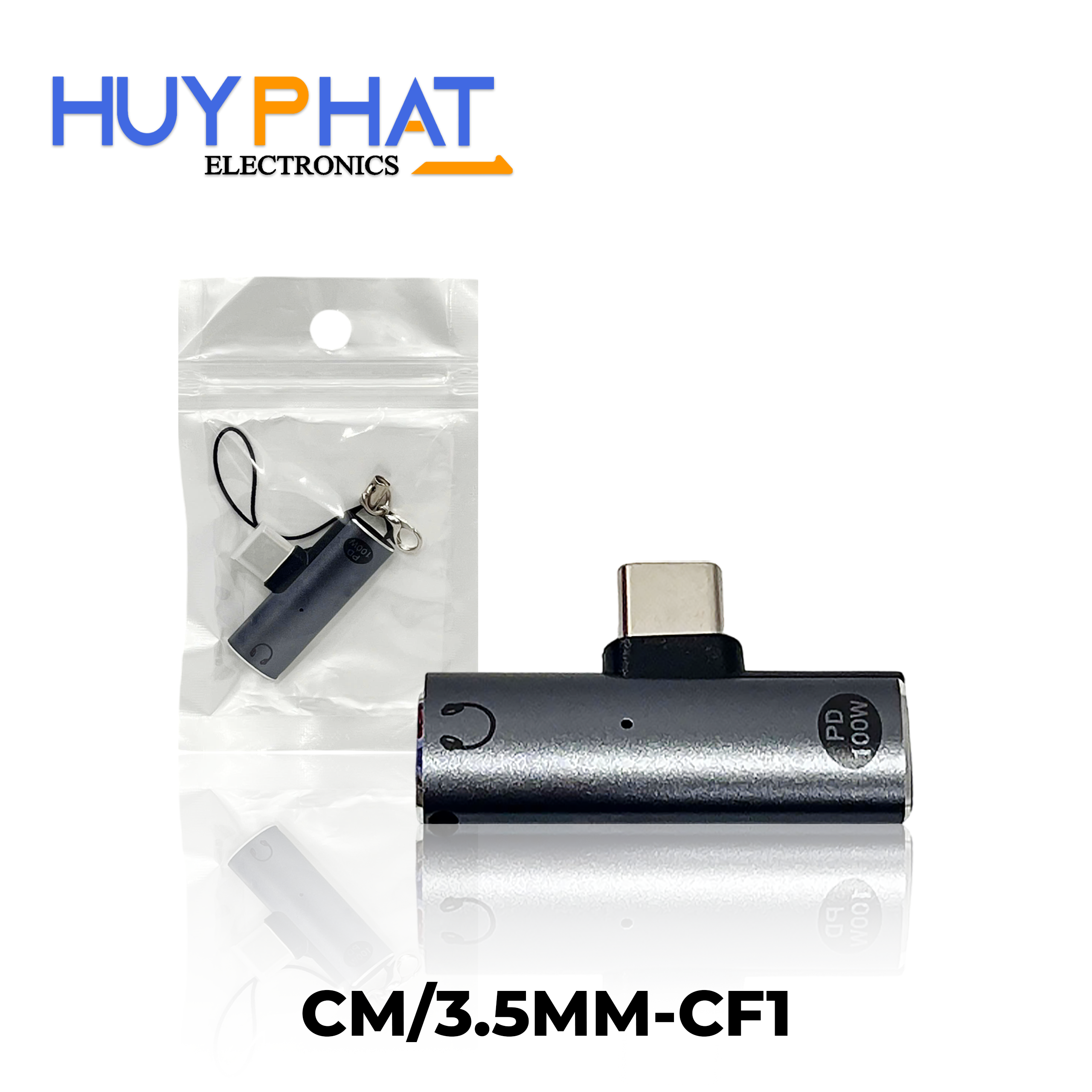 Đầu đổi Type-C -> 3.5mm + PD 100W CM/3.5MM-CF 100W-GR