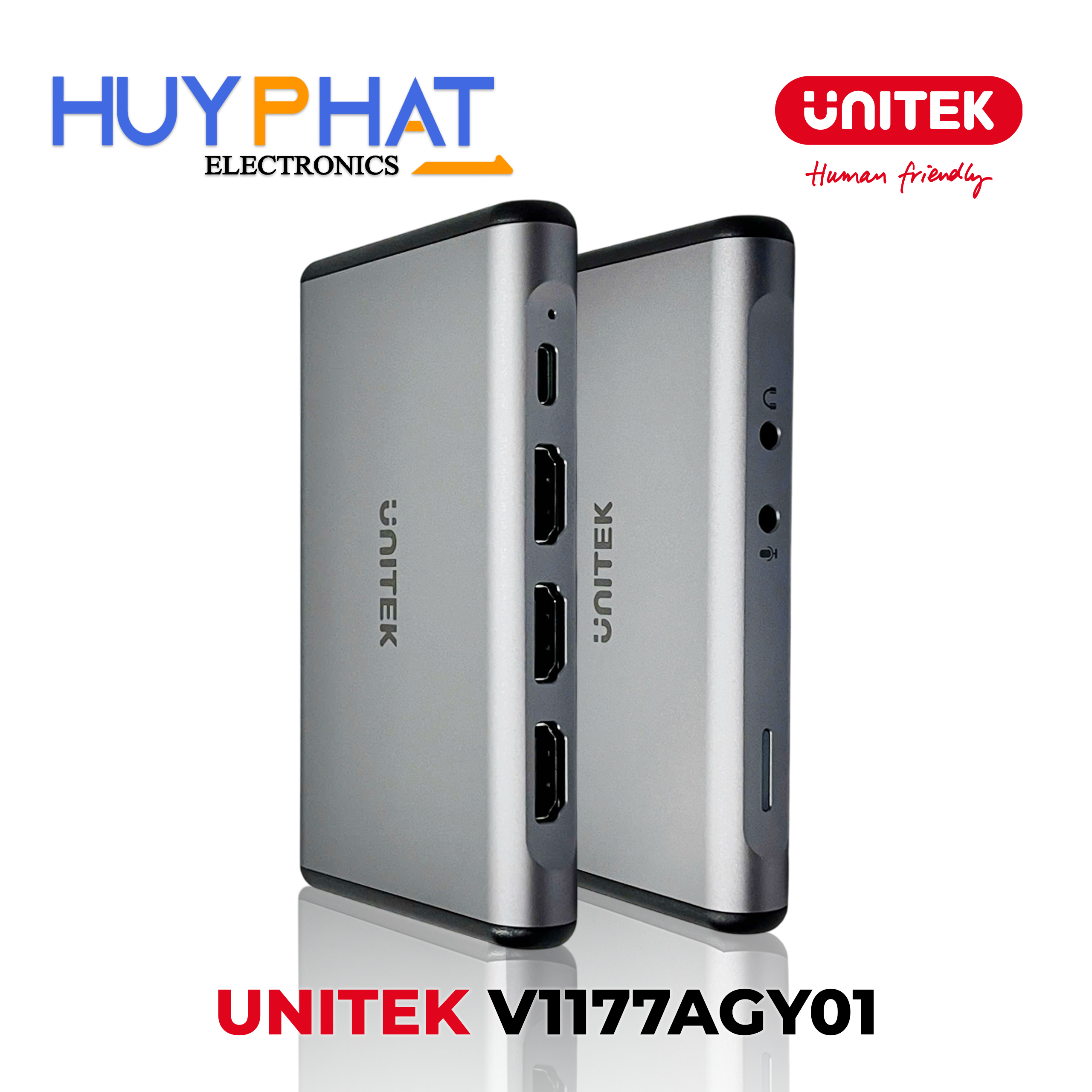 Hub chia 2 cổng HDMI hỗ trợ VideoCapture 4K@60Hz UNITEK V1177AGY01