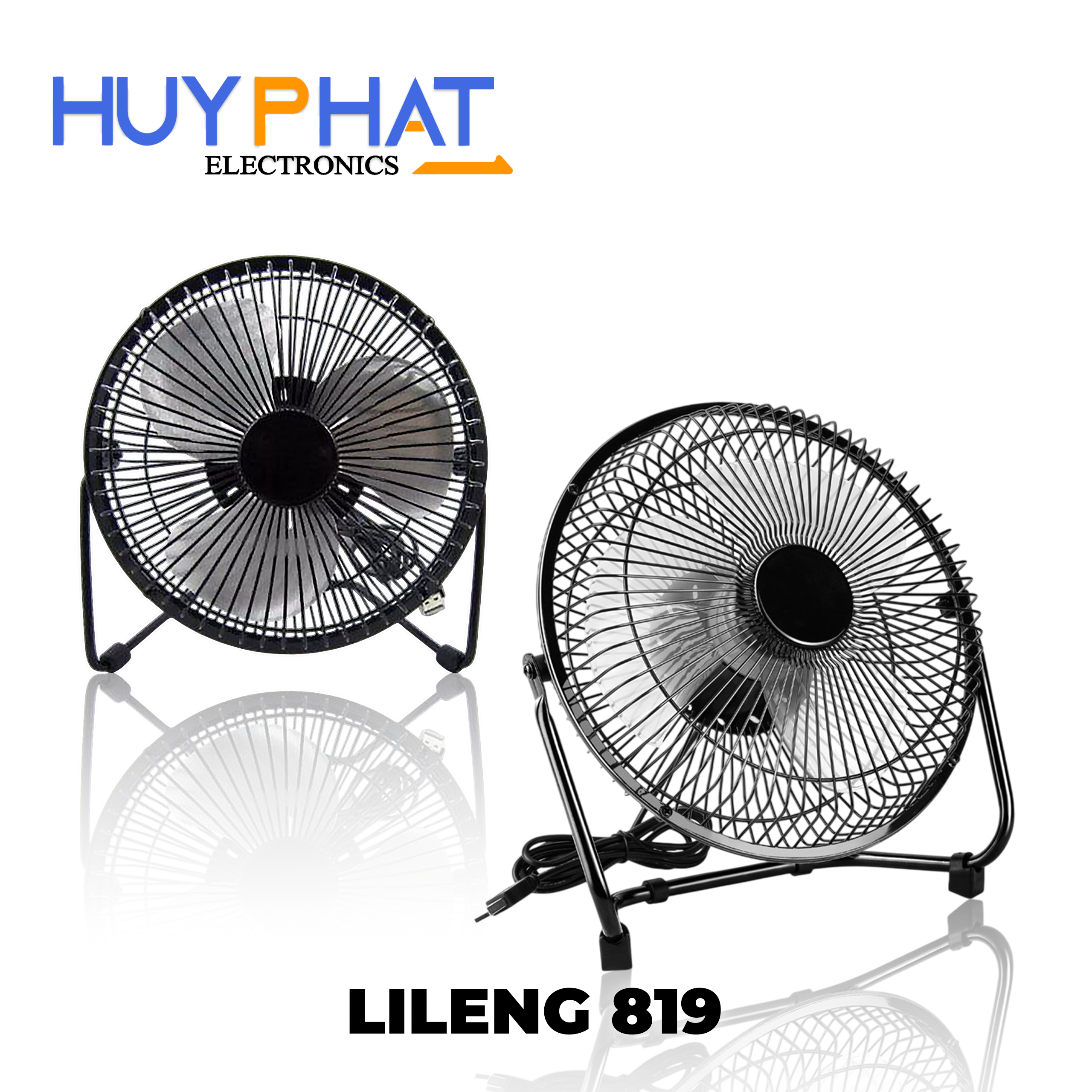 Quạt lồng sắt 3 cánh USB LILENG 819