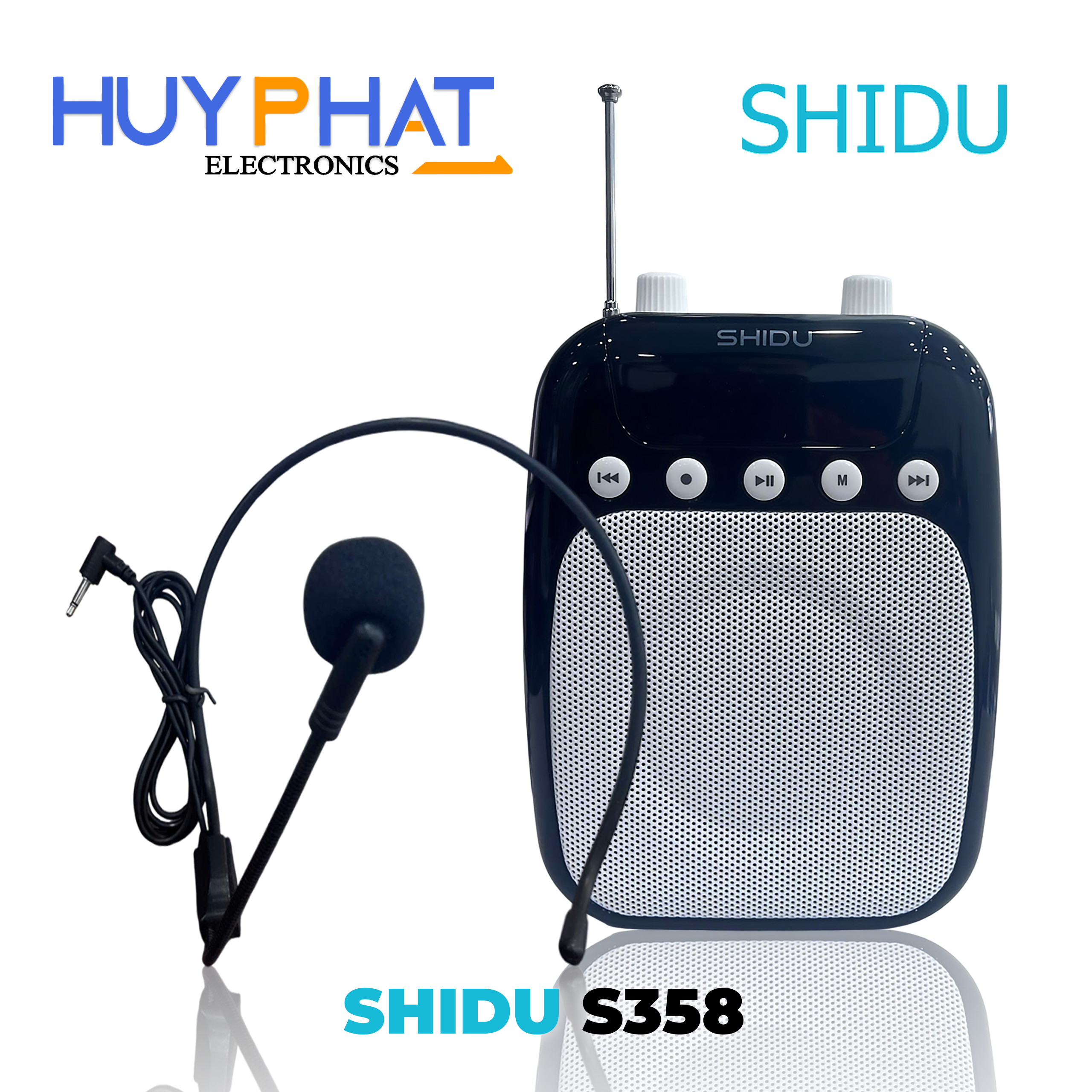Máy Trợ Giảng Không Dây – Công suất 10W, Bluetooth, Hỗ trợ FM & Thẻ TF SHIDU SD-S358