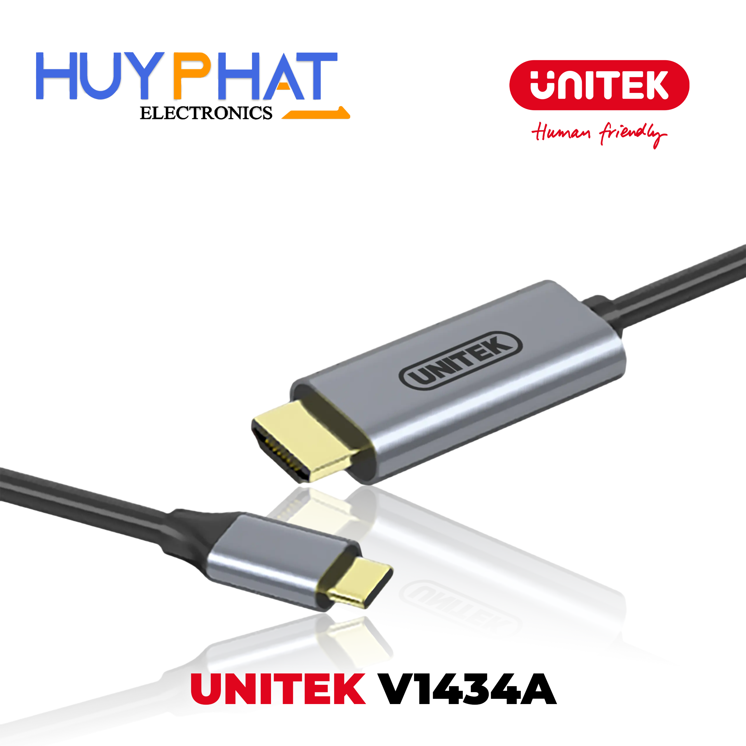 Cáp Type-C -> DP 1.4 dài 1.5M lên đến 8K@60Hz UNITEK V1434A