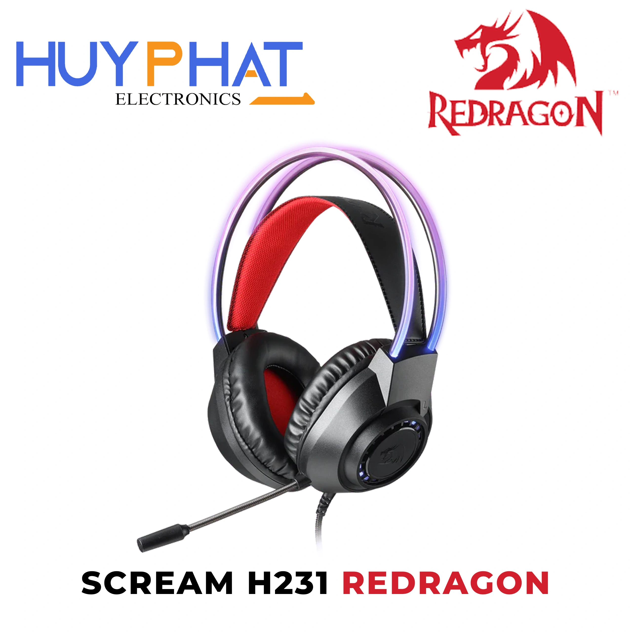 Tai nghe gaming có dây REDRAGON SCREAM H231