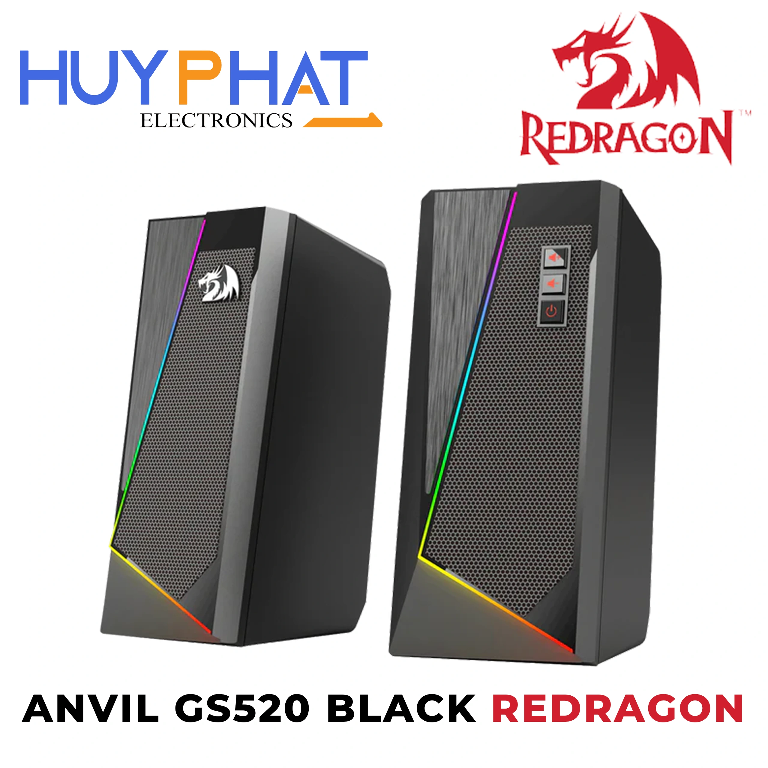 Loa máy tính 2.0 có LED REDRAGON ANVIL GS520