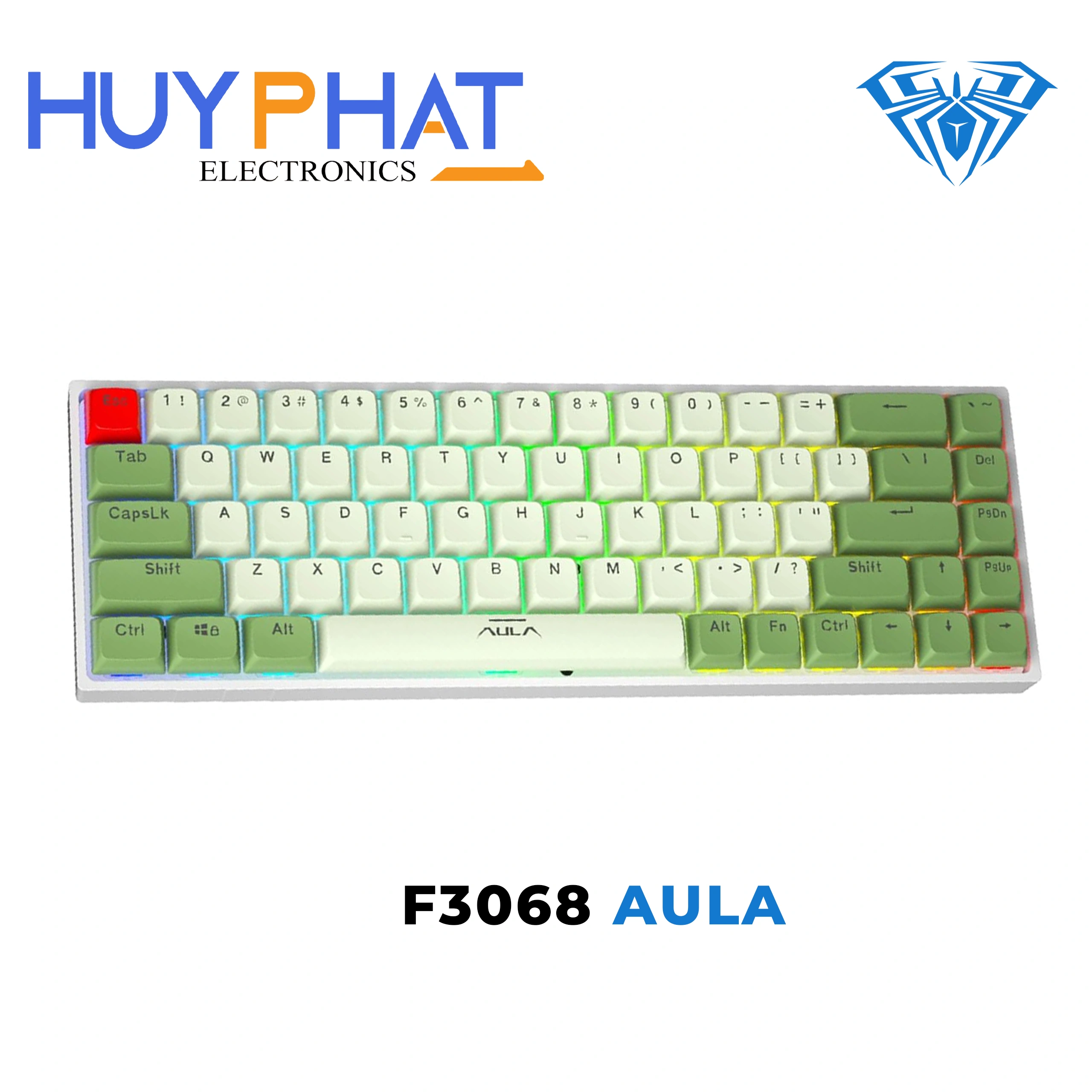 Bàn phím cơ mini 2 chế độ AULA F3068