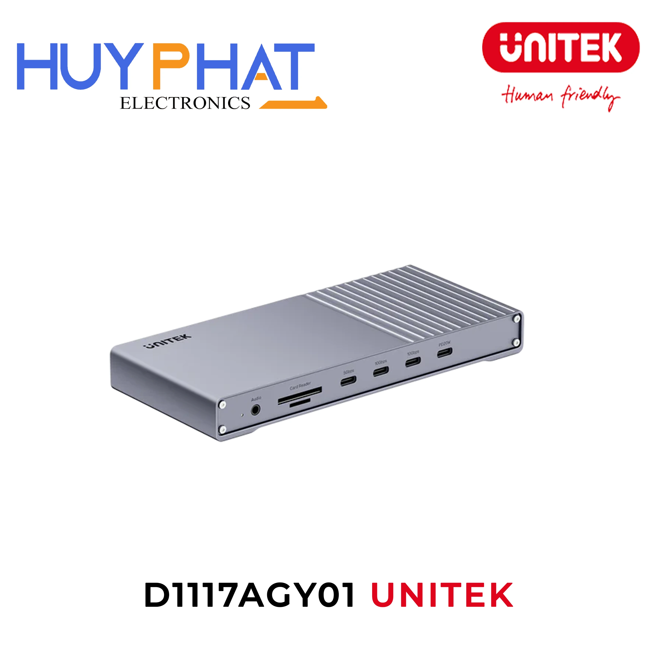 Bộ chuyển USB KVM 40Gbps 8K@60Hz  UNITEK D1117AGY01