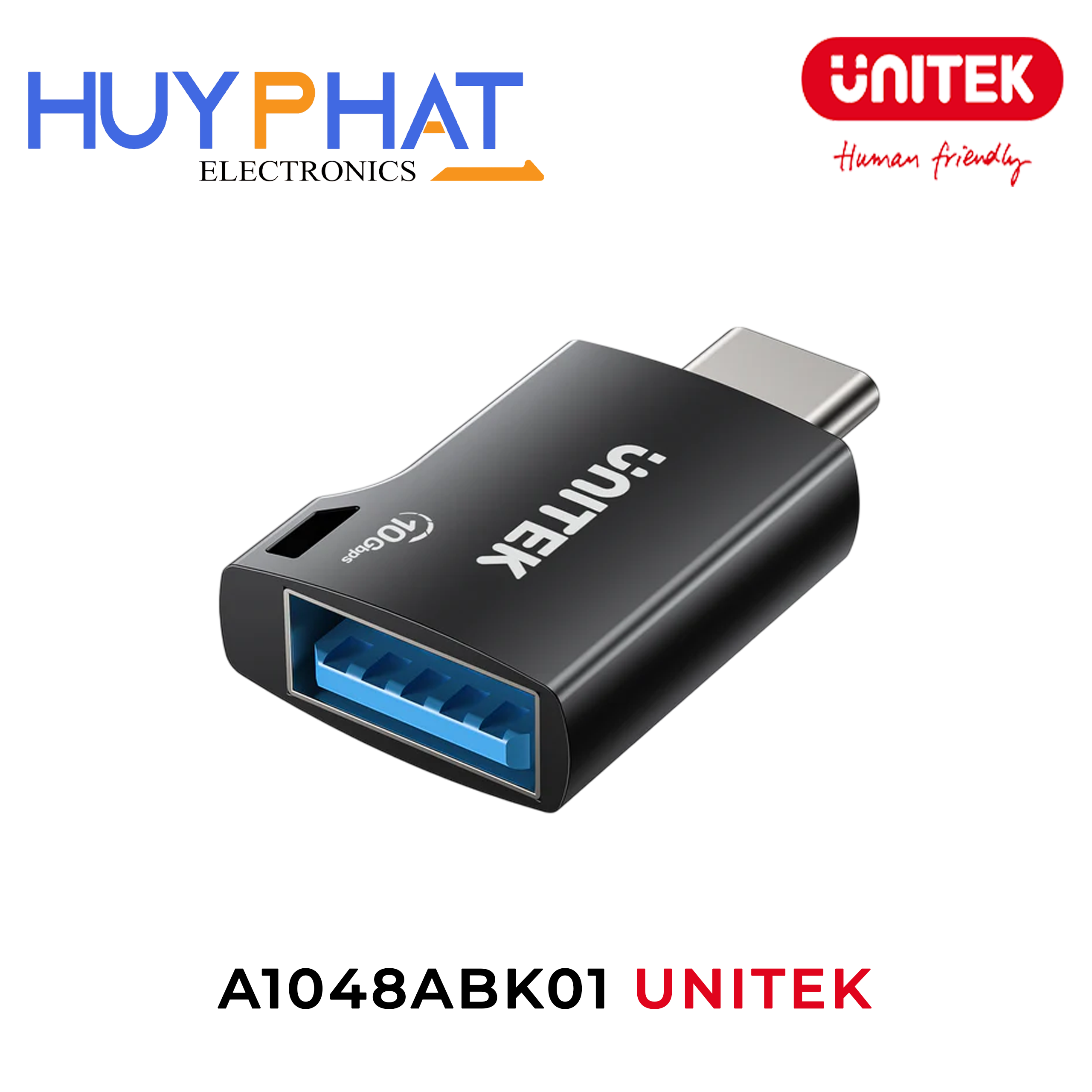 Bộ chuyển đổi Type-C -> USB 10Gbps UNITEK A1048ABK01