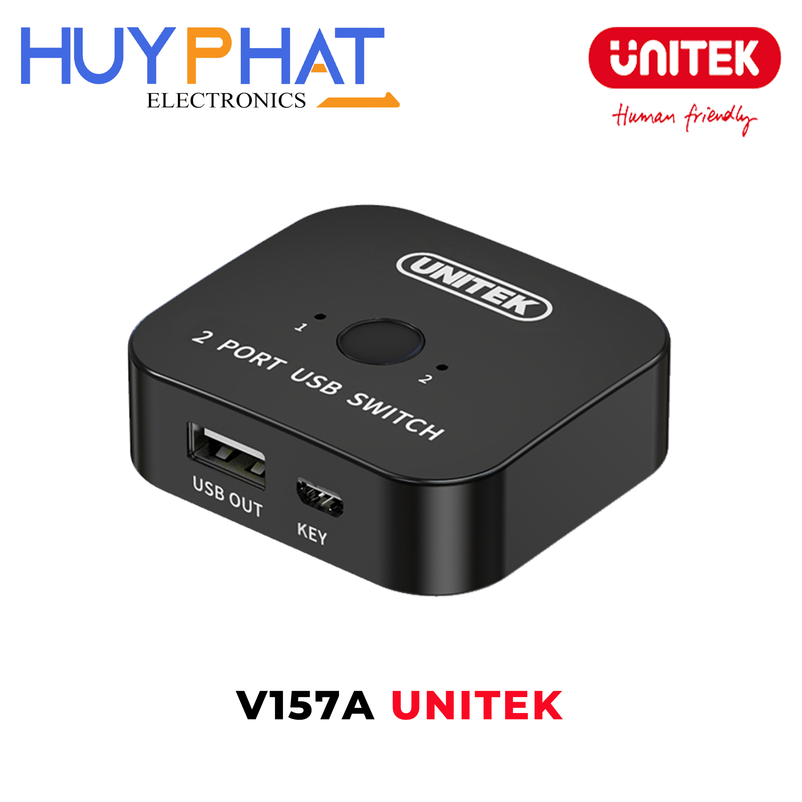 Hub chia USB2.0 -> 2 USB-B chuyển đổi máy in UNITEK V157A
