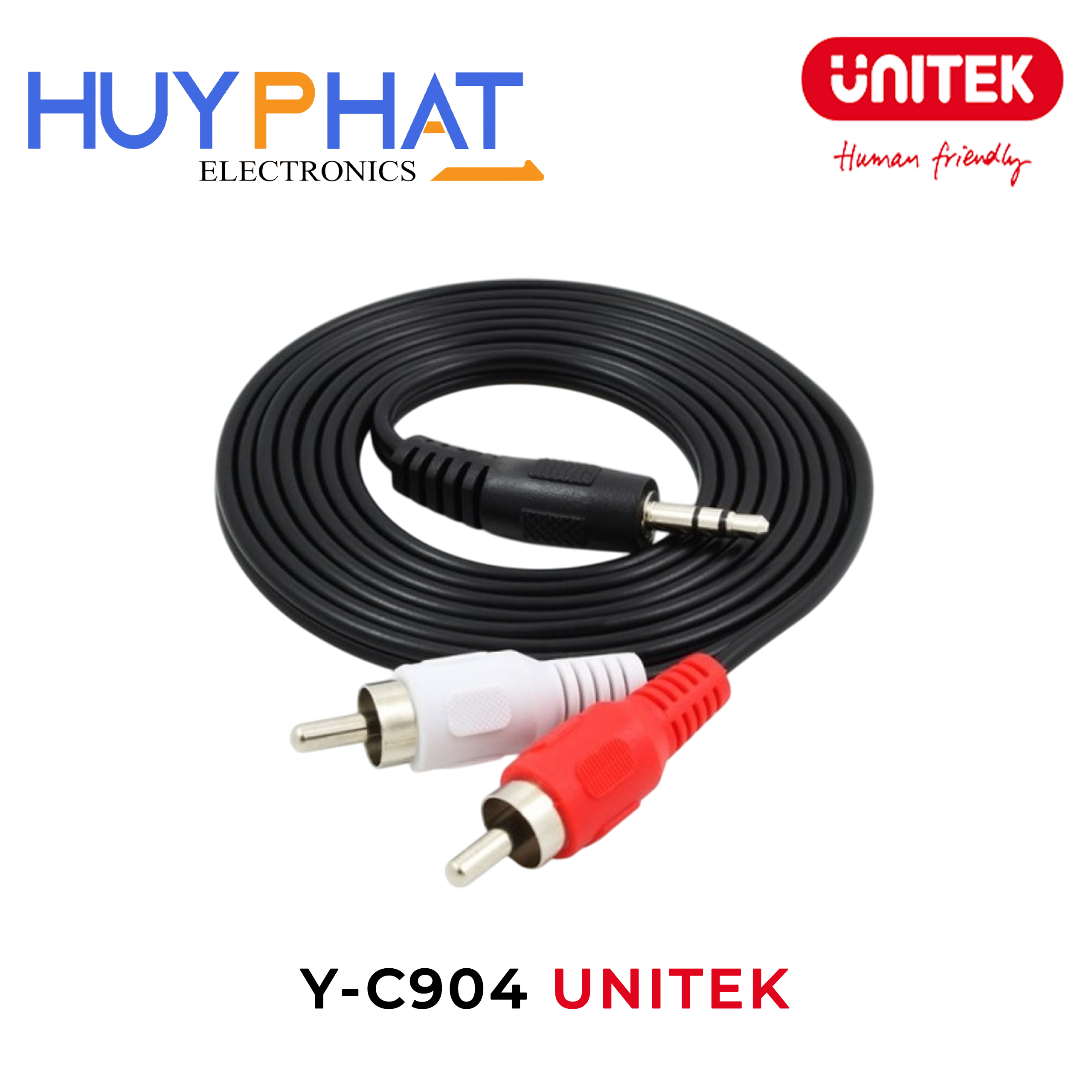 Cáp Loa 3.5mm → 2 AV 1.5m UNITEK Y-C904
