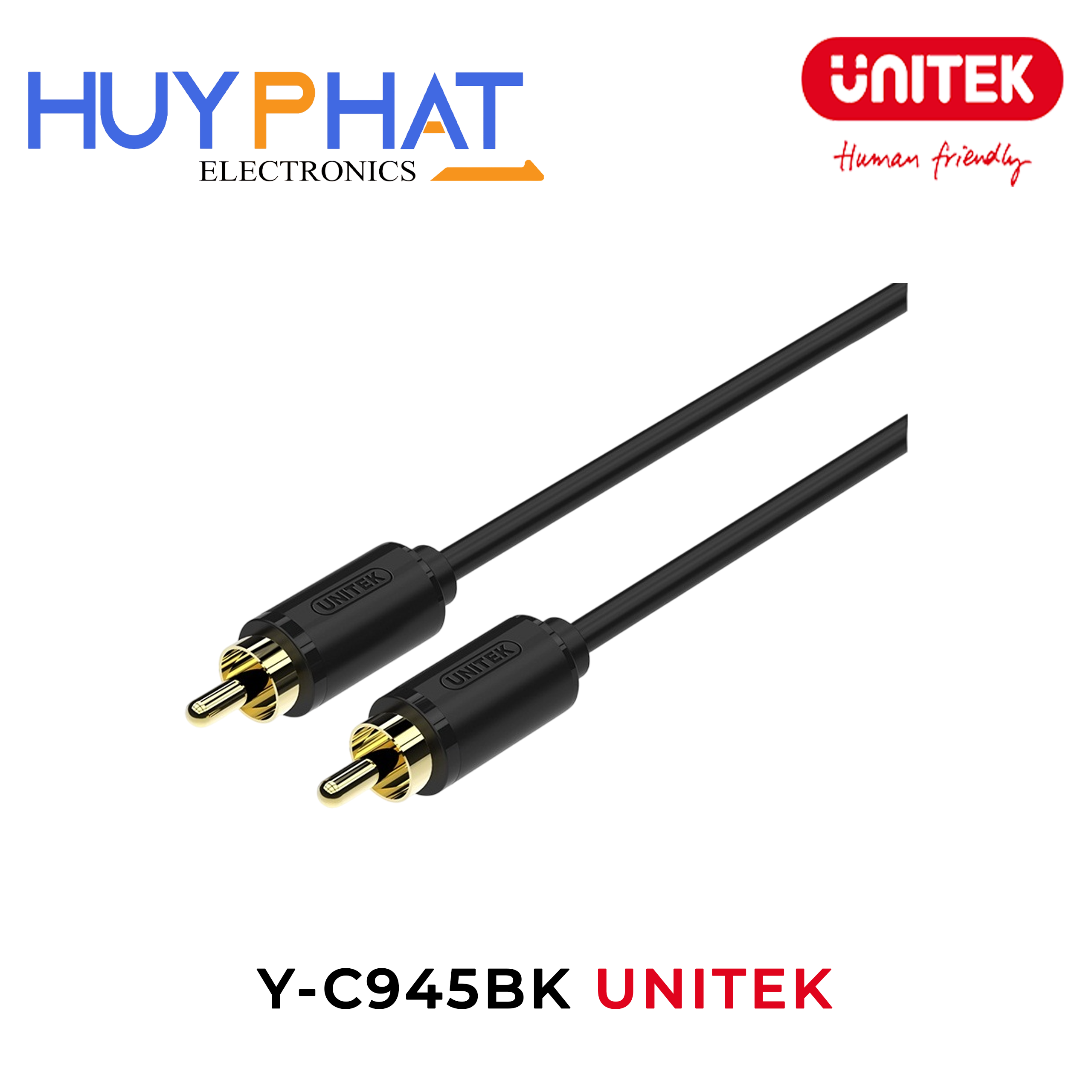 Cáp loa AV 2->2 - 1.5m UNITEK Y-C945BK