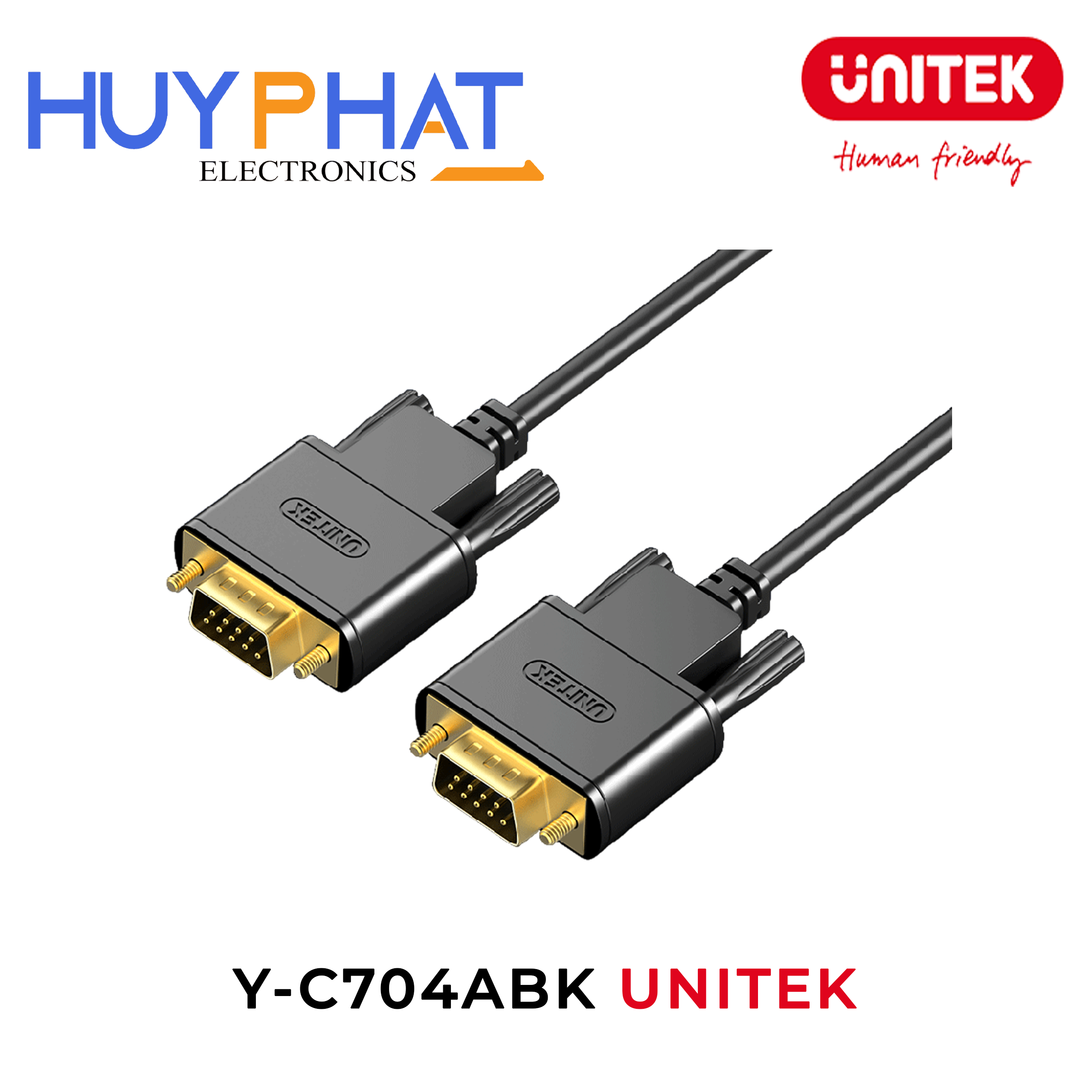 Cáp Com 9/RS232 2 đầu 3m UNITEK Y-C704ABK