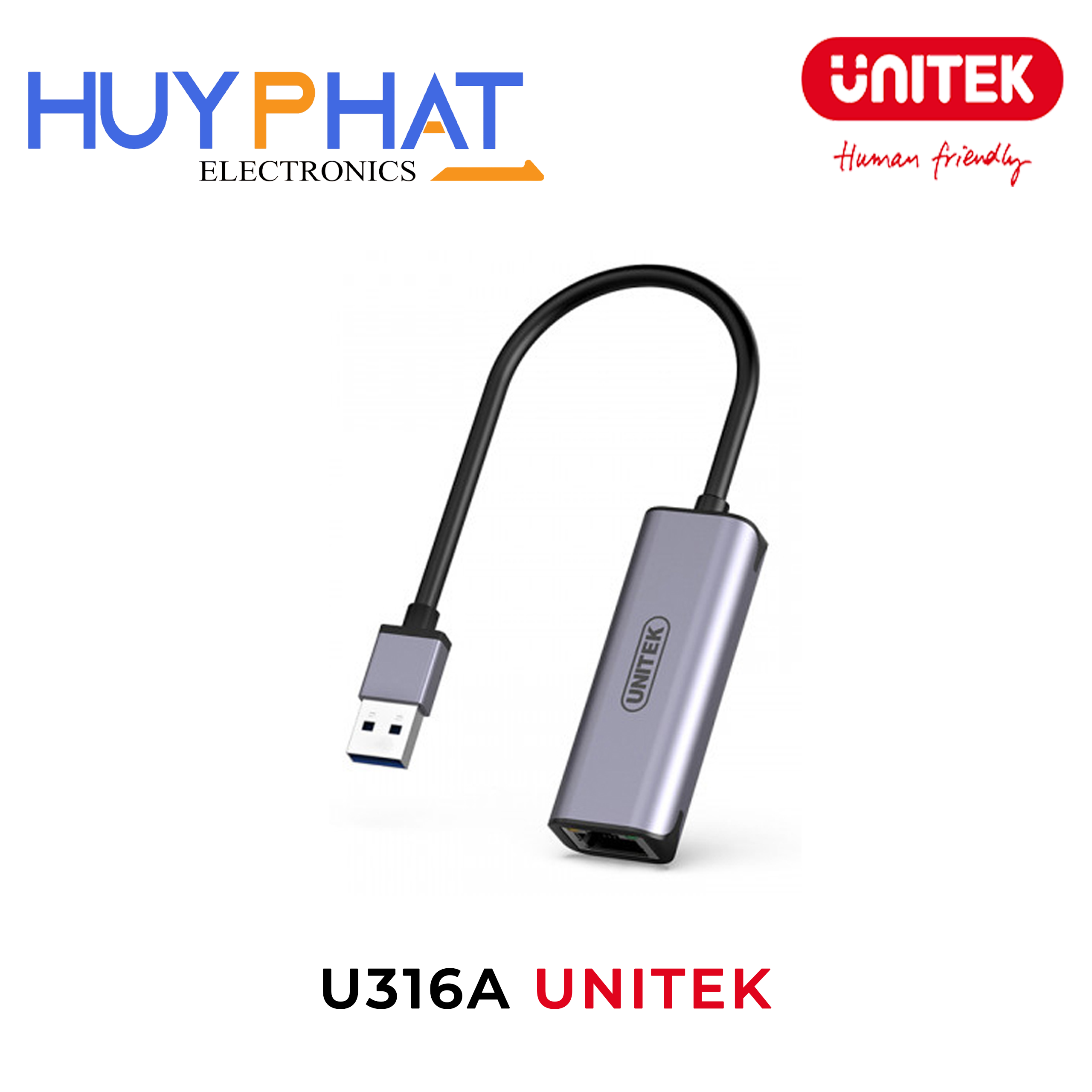 Cáp USB 3.0 -> LAN 2.5G UNITEK U316A