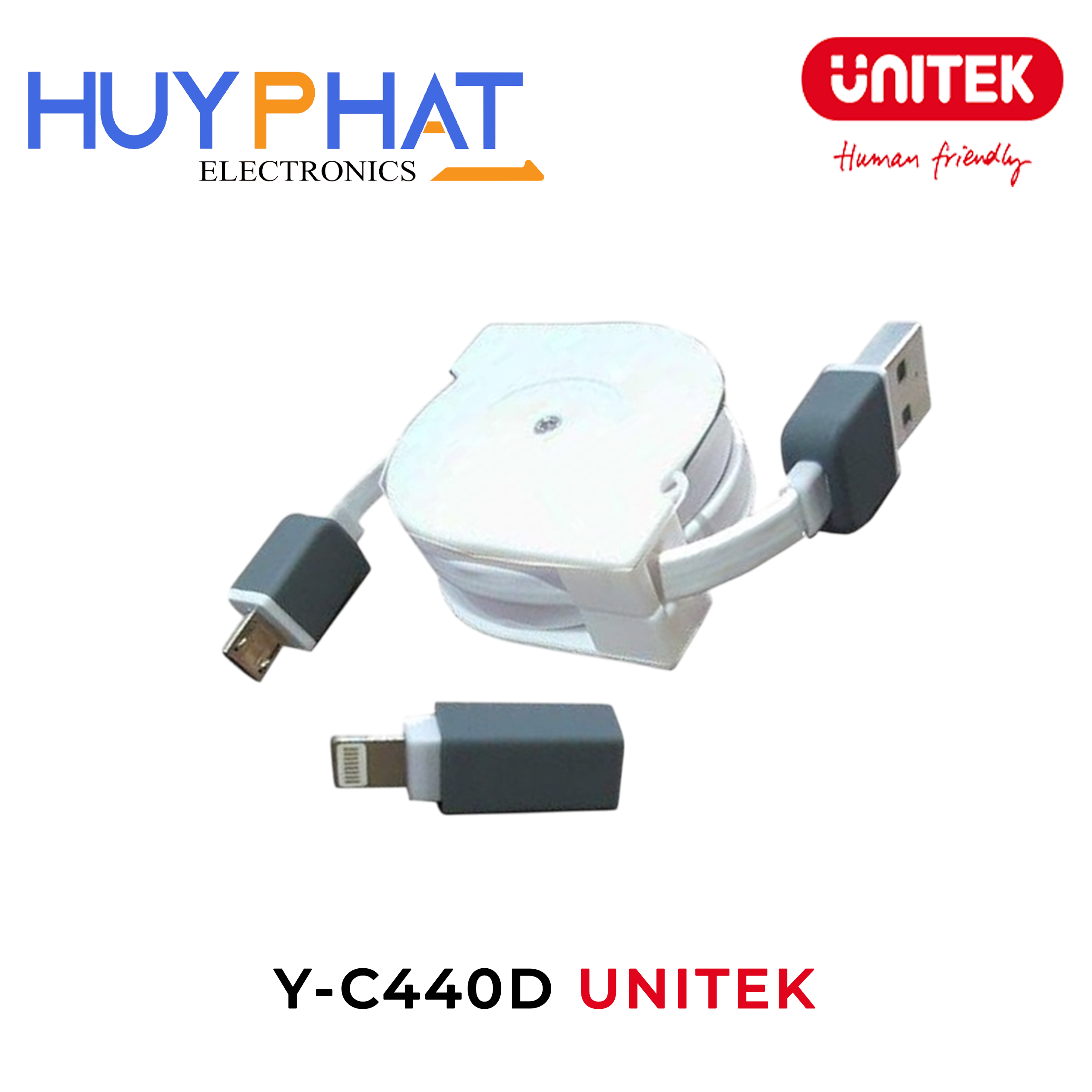 Cáp USB 2.0 -> Lightning + Micro USB UNITEK Y-C440D