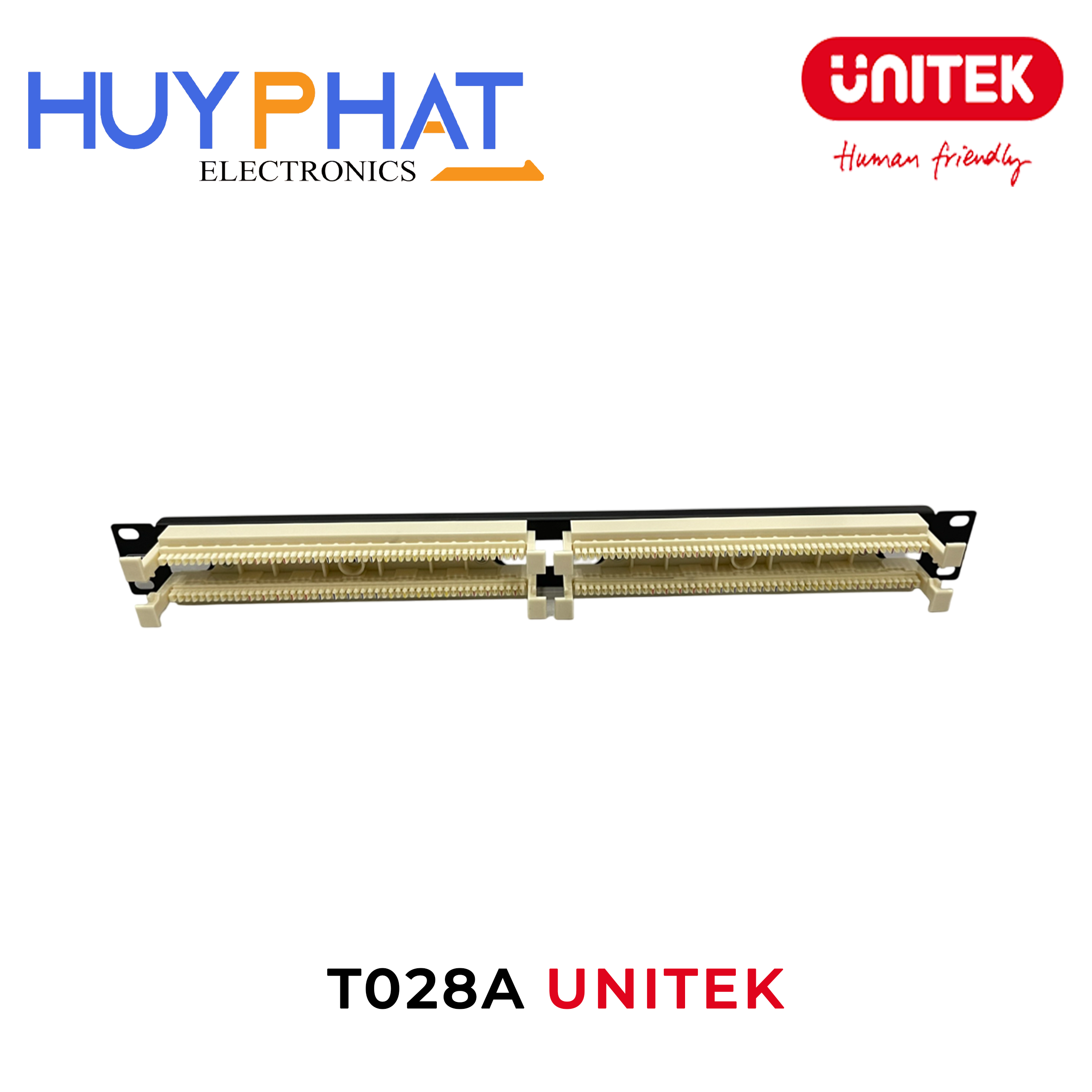 Patch panel 24P CAT6 UNITEK T028A