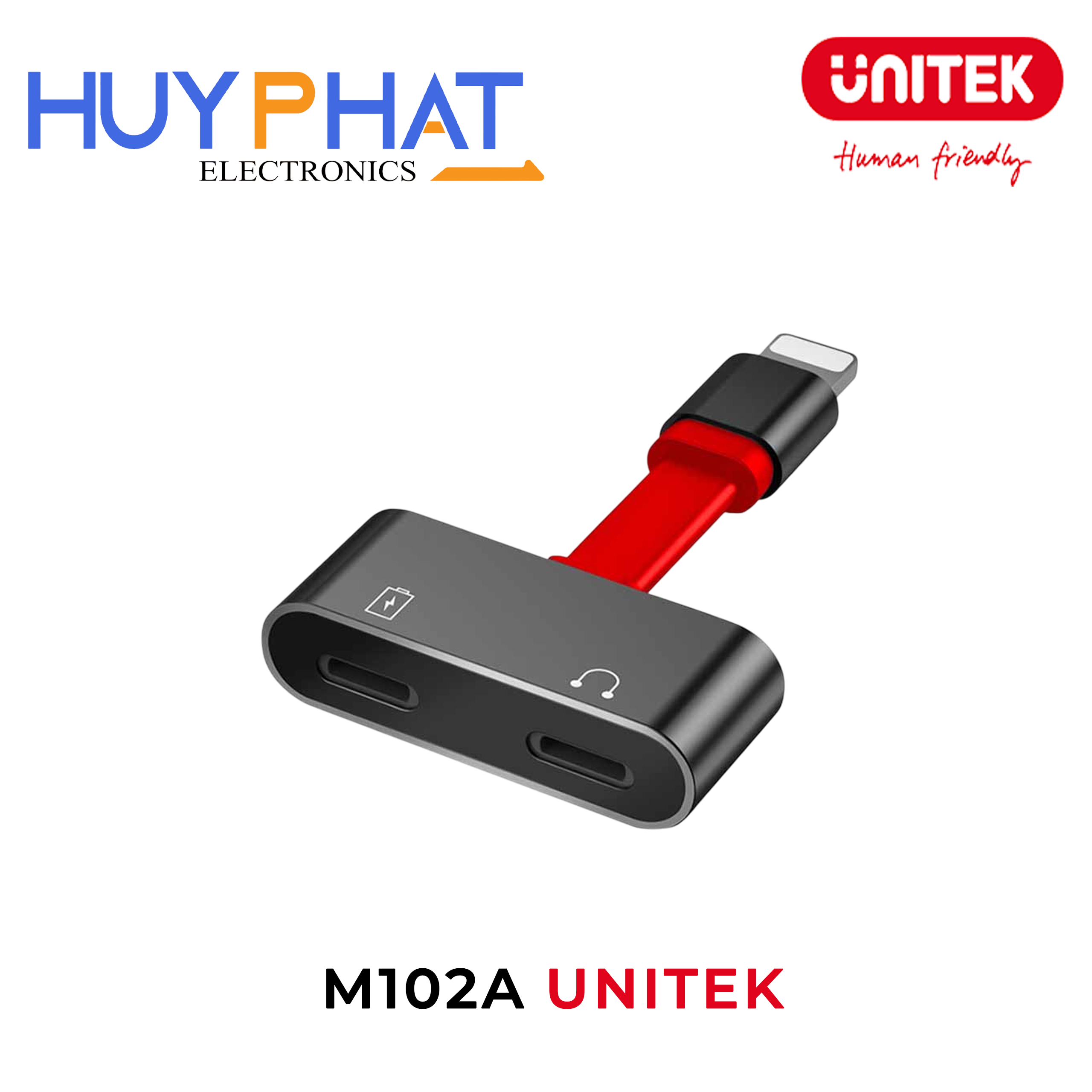 Cáp Lightning -> Audio Lightning + Sạc UNITEK M102A