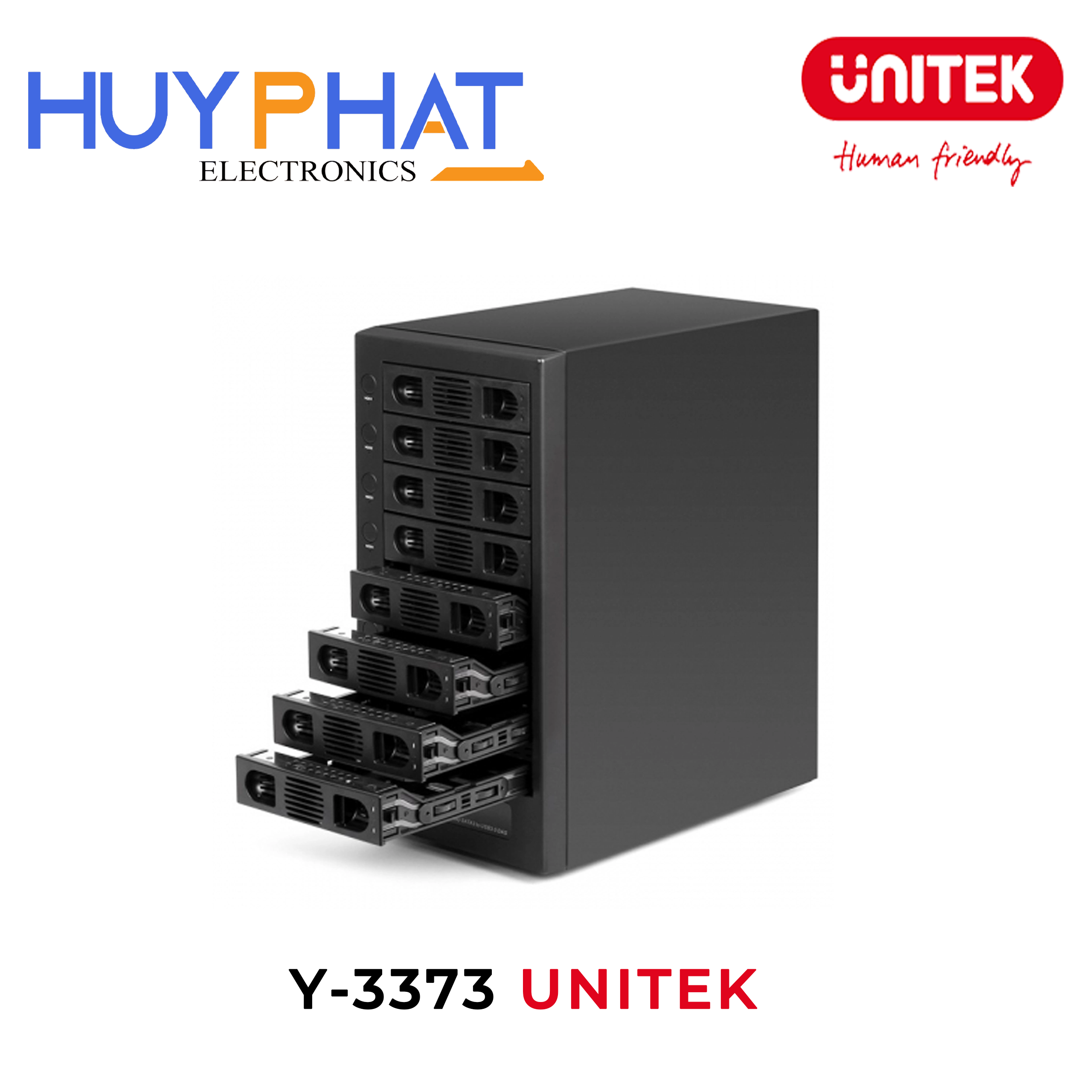 Tủ ổ cứng 8 khe cắm UNITEK Y-3373