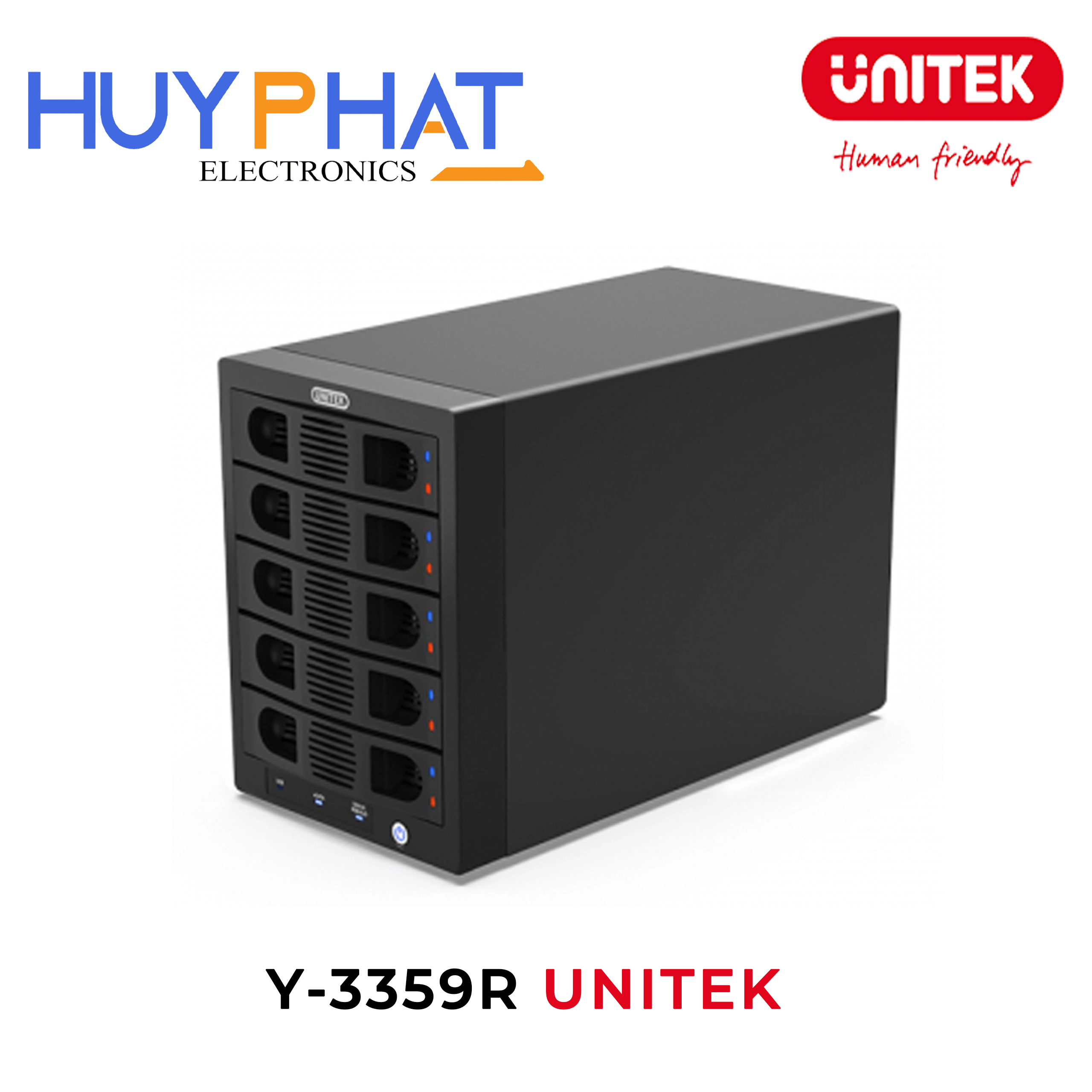 Tủ ổ cứng 5 khe cắm UNITEK Y-3359R