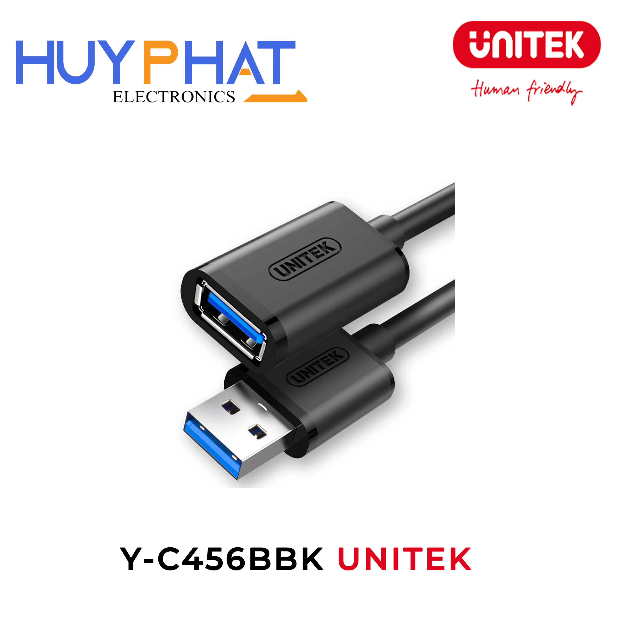 Cáp nối dài USB3.0 UNITEK Y-C456BBK