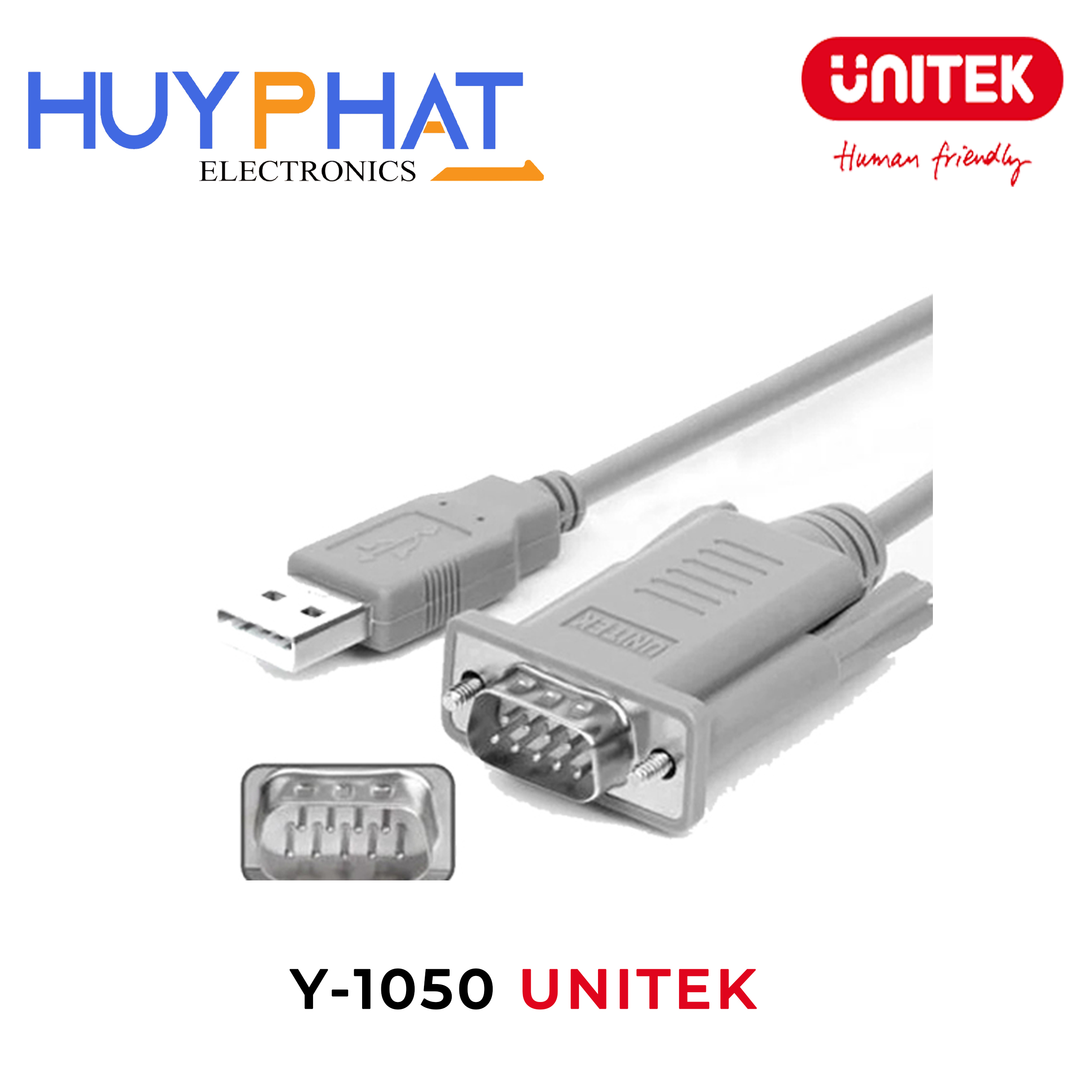 Cáp USB 2.0 -> RS232 1.5m UNITEK Y-1050