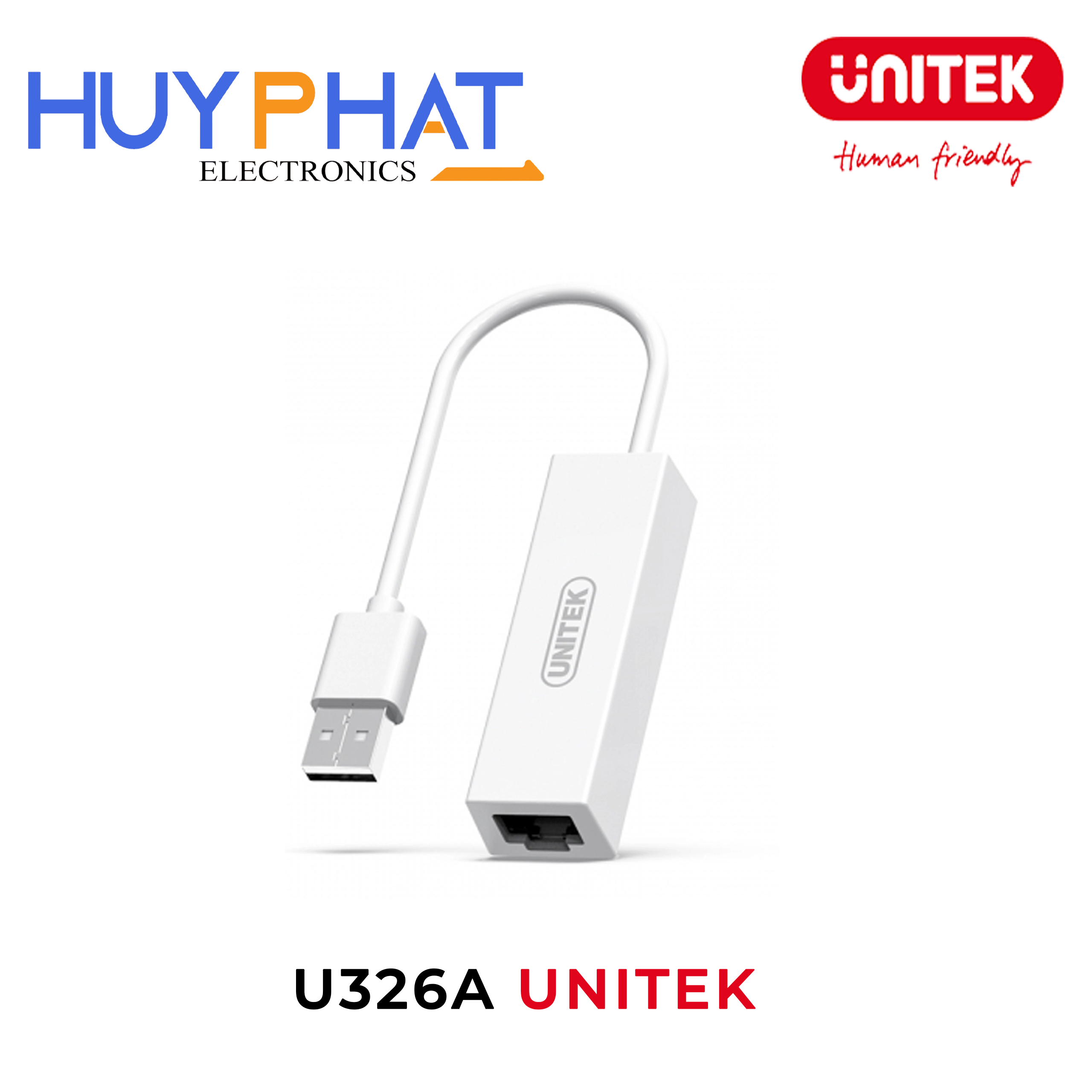 Cáp chuyển đổi USB -> LAN UNITEK U326A