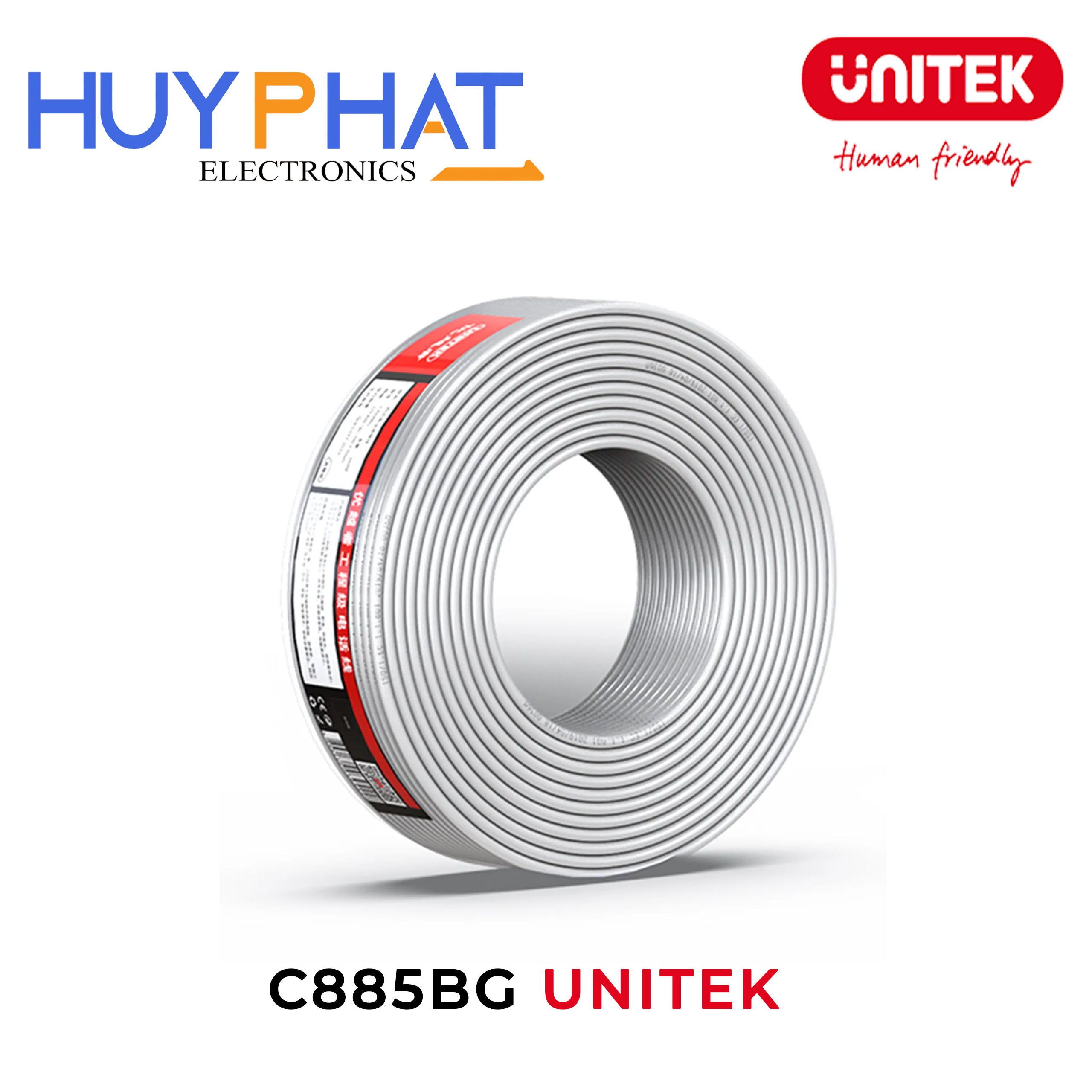 Cáp Điện Thoại 2 Line OD 3.0mm 100m UNITEK C885BG